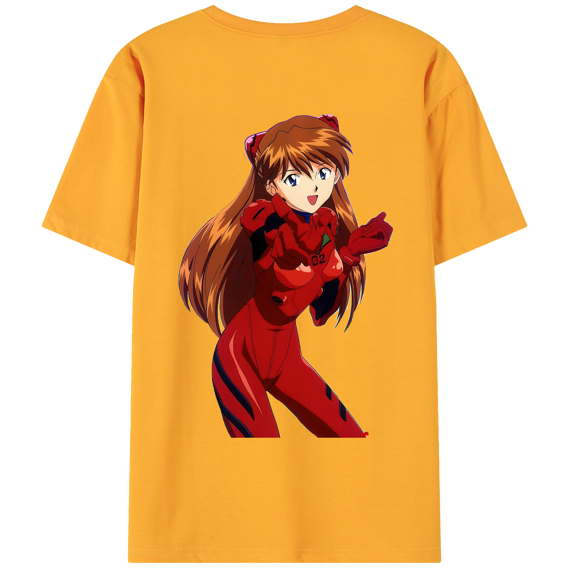 （画像用） EVA 新世紀エヴァンゲリオン 綿100％ メンズ半袖Tシャツ（バックプリント） 通気性