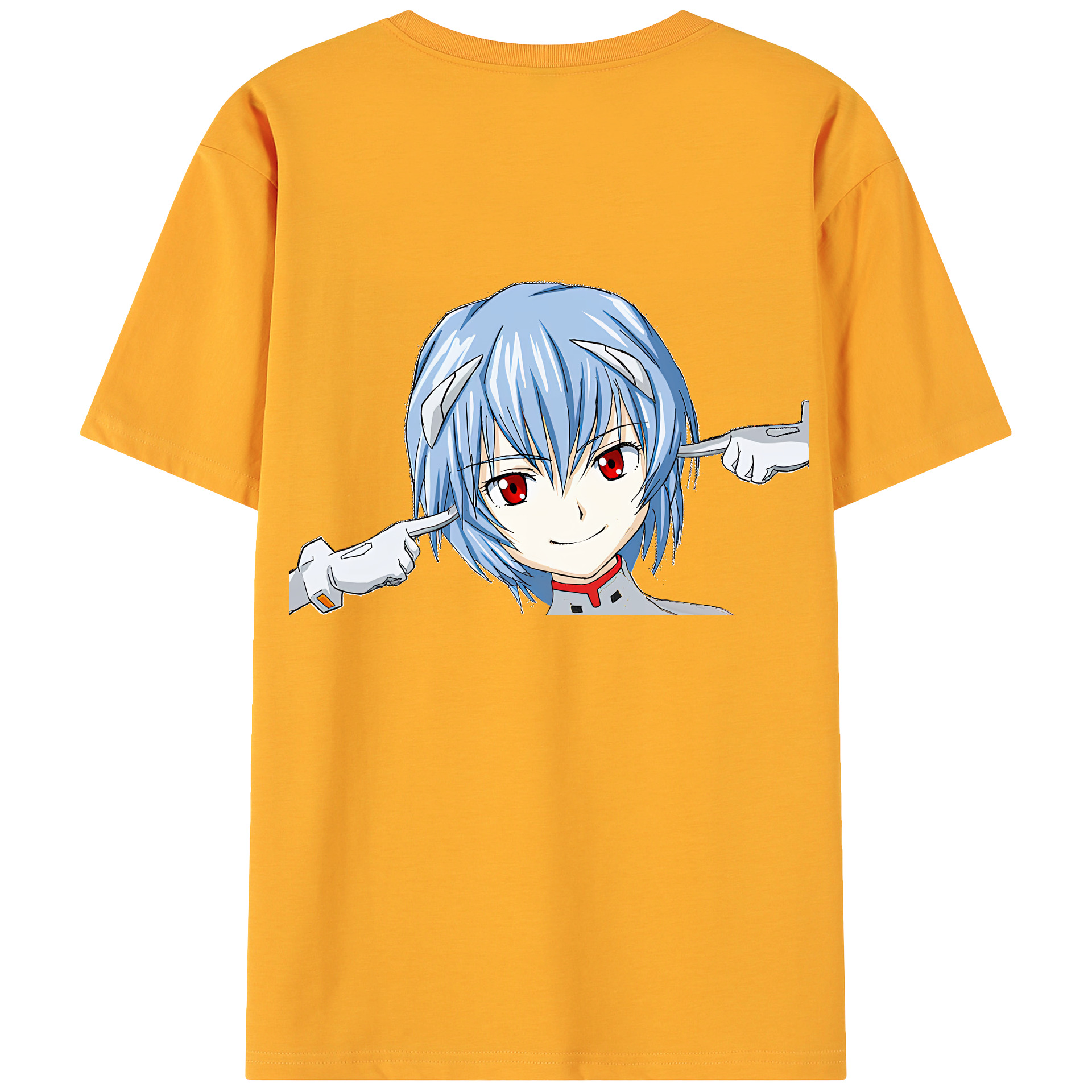 （画像用） EVA 新世紀エヴァンゲリオン 綿100％ メンズ半袖Tシャツ（バックプリント） 通気性