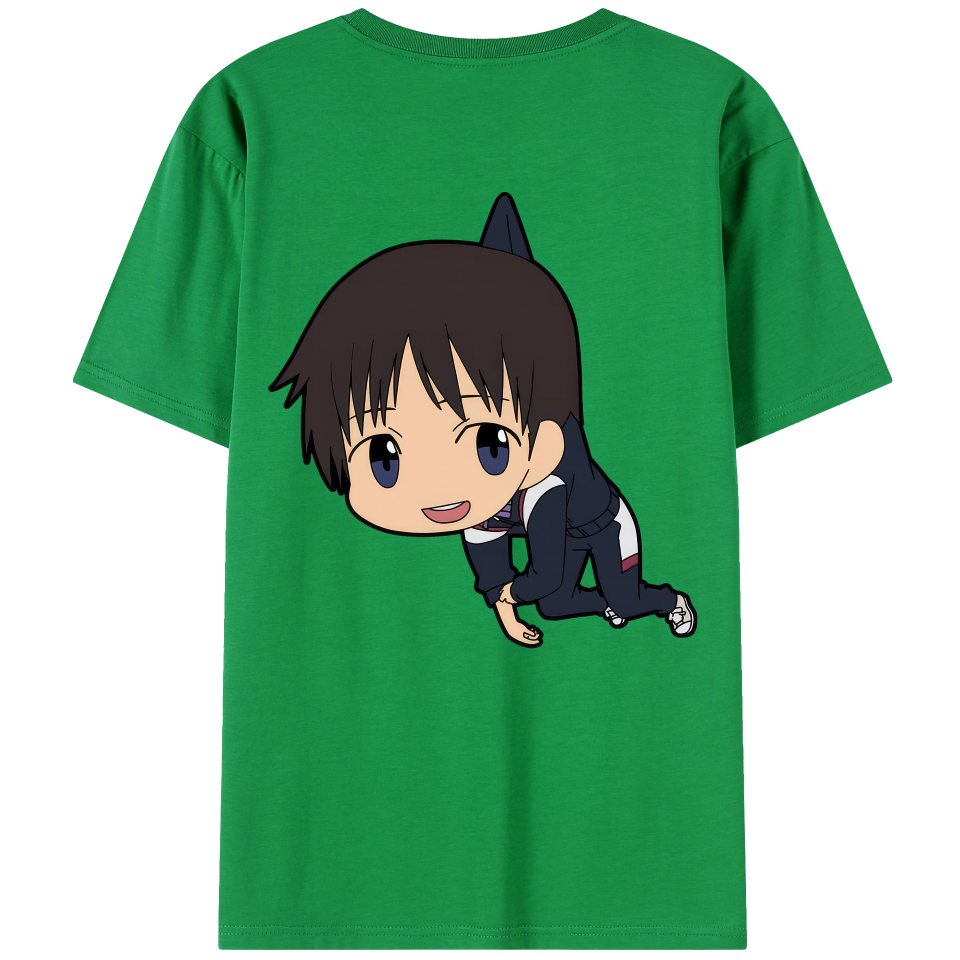（画像用） EVA 新世紀エヴァンゲリオン 綿100％ メンズ半袖Tシャツ（バックプリント） 通気性