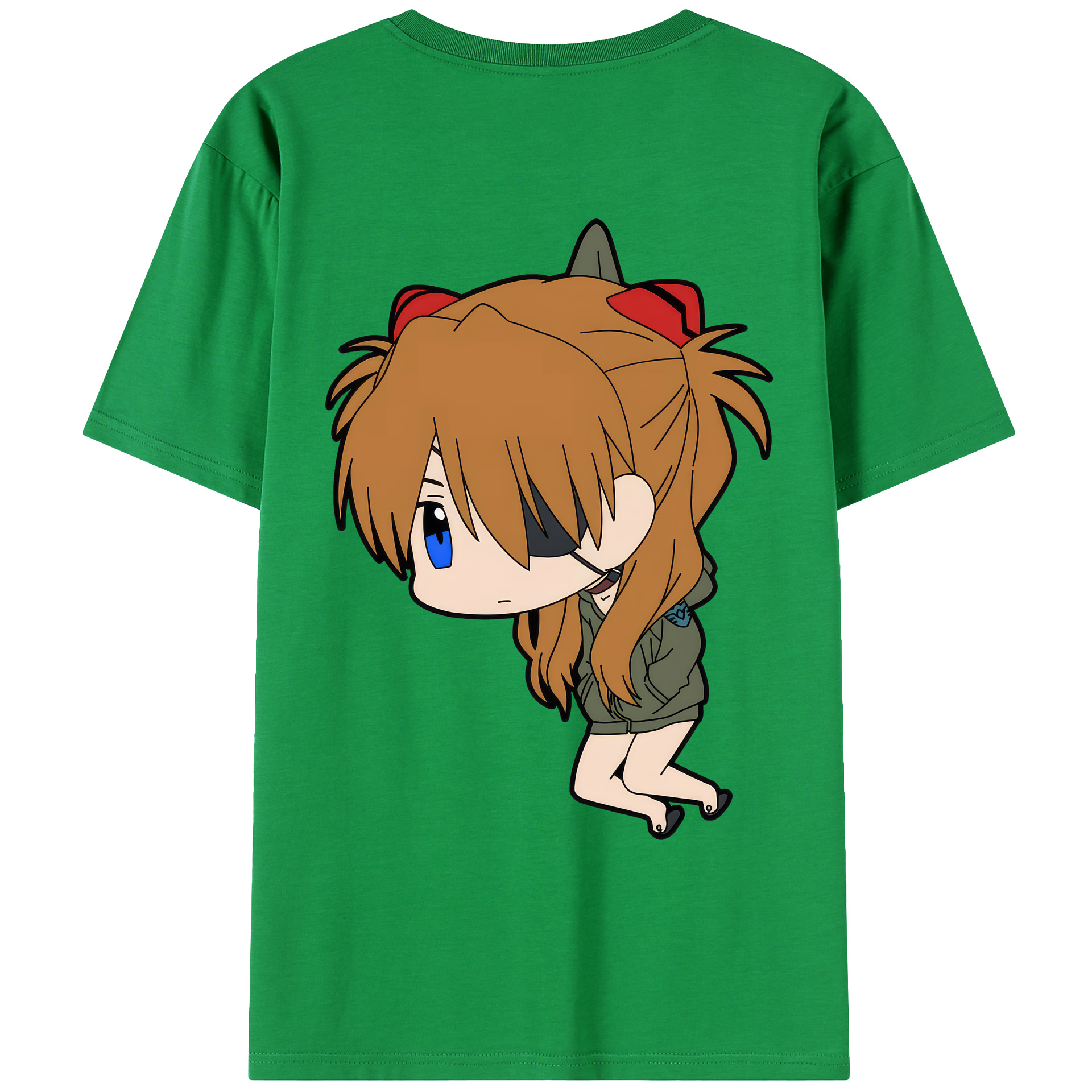 （画像用） EVA 新世紀エヴァンゲリオン 綿100％ メンズ半袖Tシャツ（バックプリント） 通気性