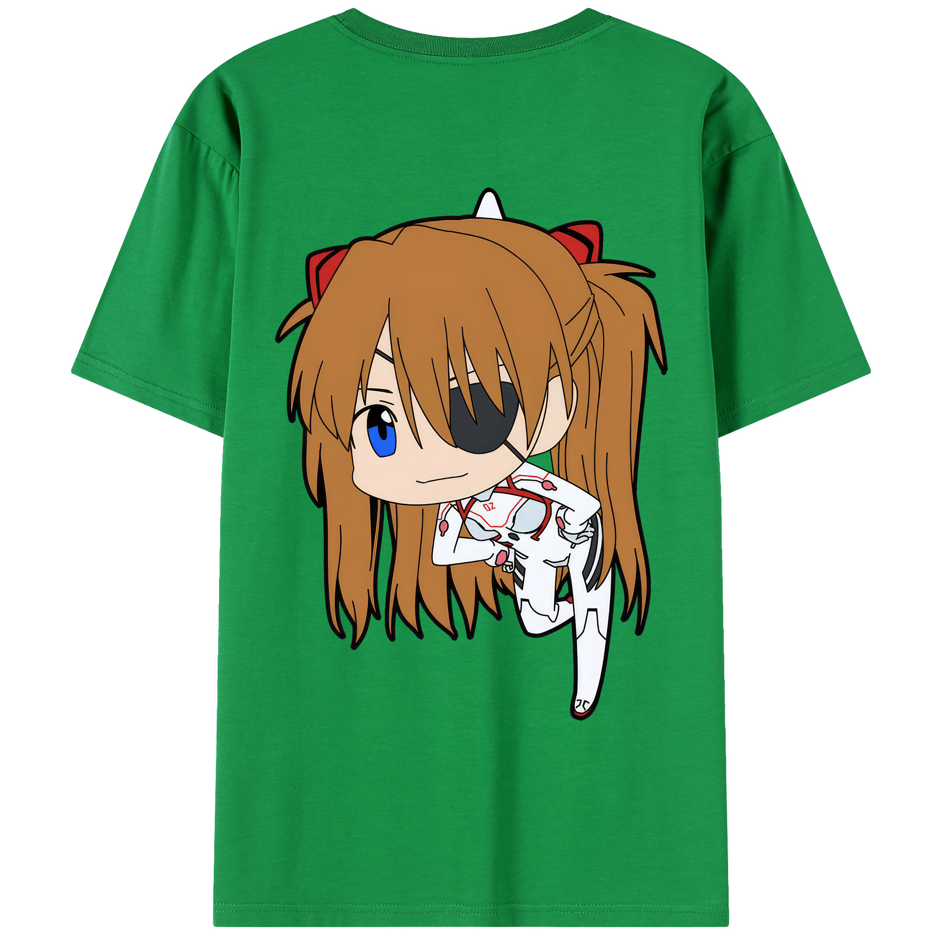 （画像用） EVA 新世紀エヴァンゲリオン 綿100％ メンズ半袖Tシャツ（バックプリント） 通気性