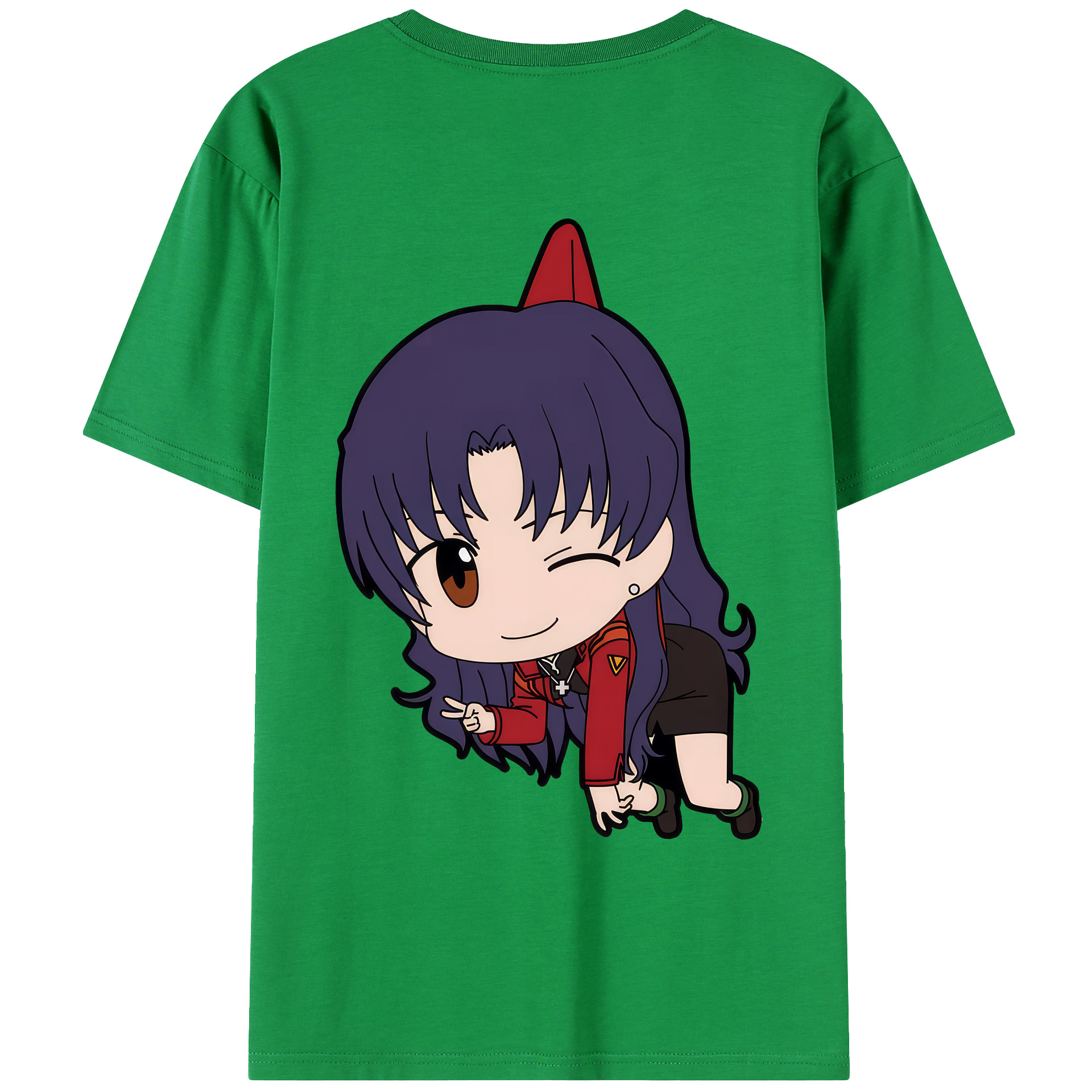 （画像用） EVA 新世紀エヴァンゲリオン 綿100％ メンズ半袖Tシャツ（バックプリント） 通気性