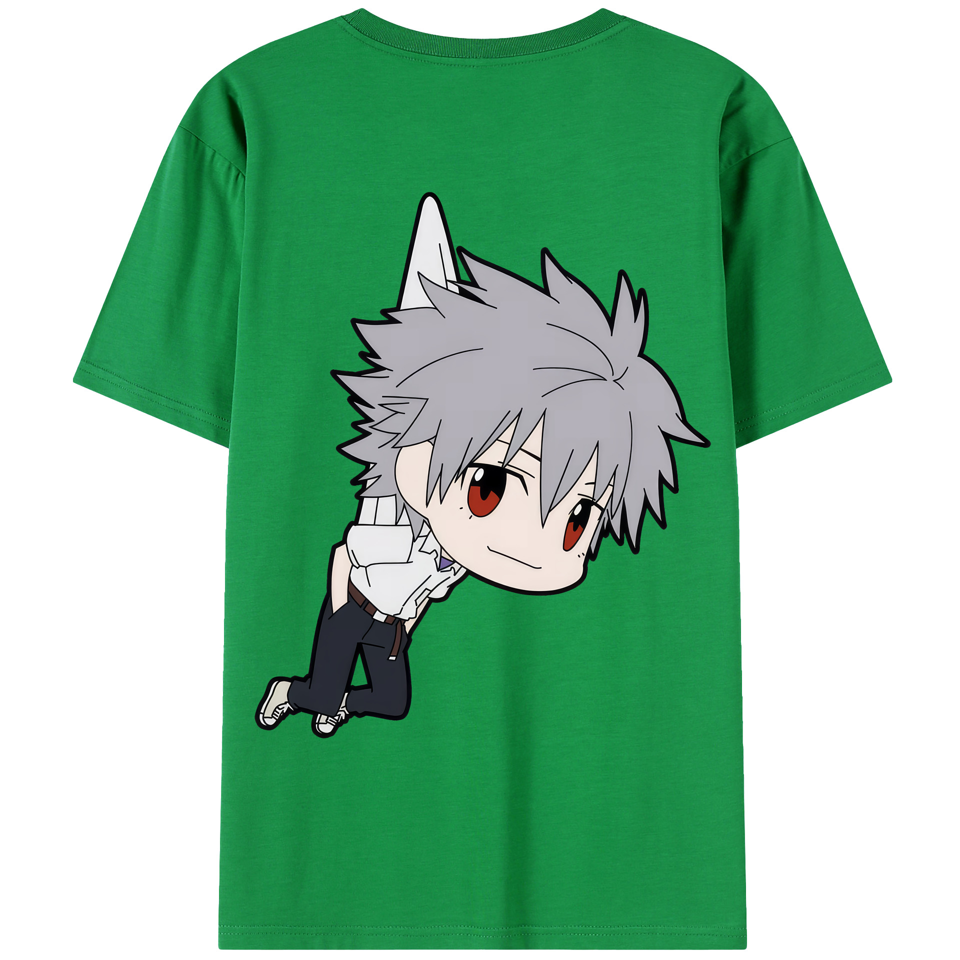 （画像用） EVA 新世紀エヴァンゲリオン 綿100％ メンズ半袖Tシャツ（バックプリント） 通気性