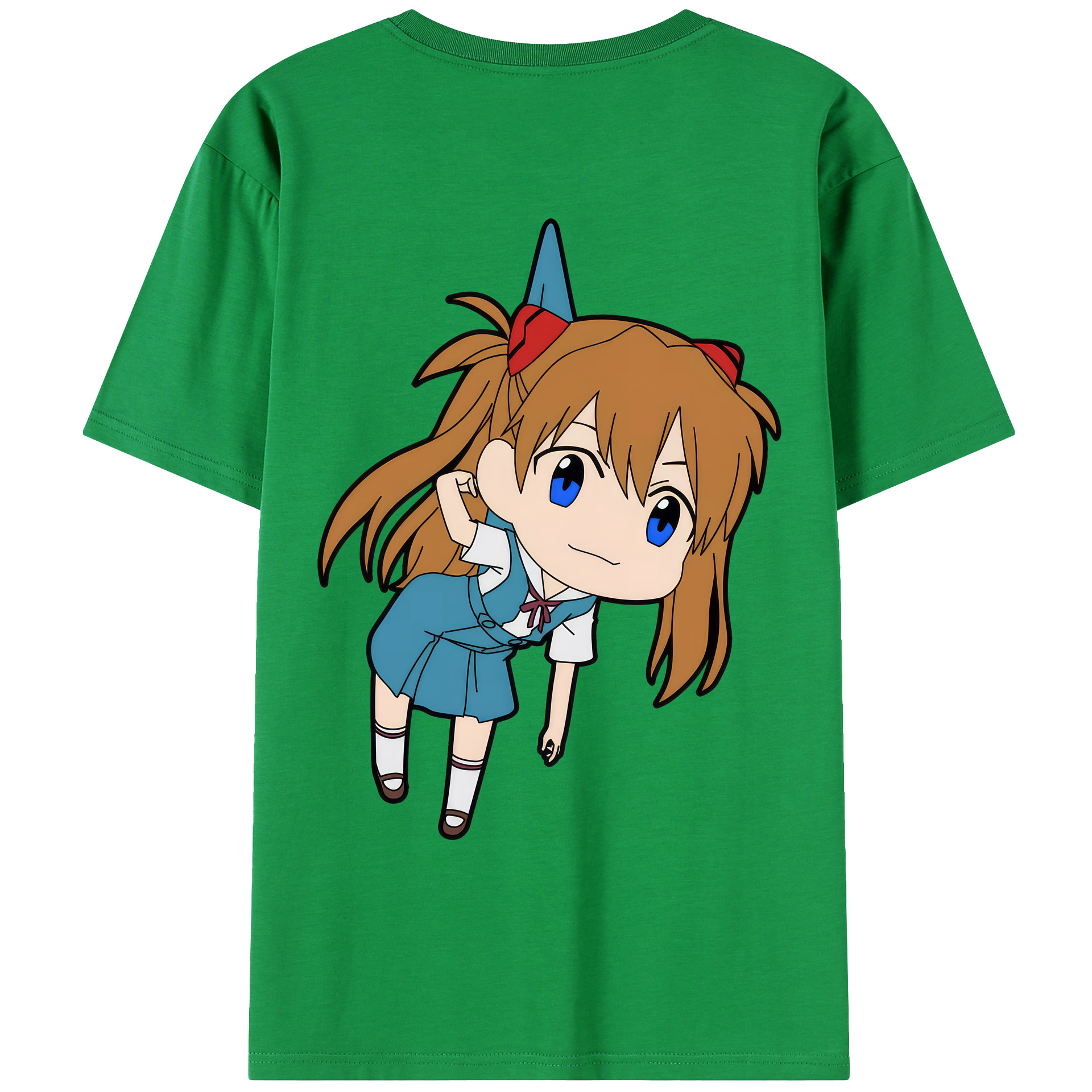 （画像用） EVA 新世紀エヴァンゲリオン 綿100％ メンズ半袖Tシャツ（バックプリント） 通気性