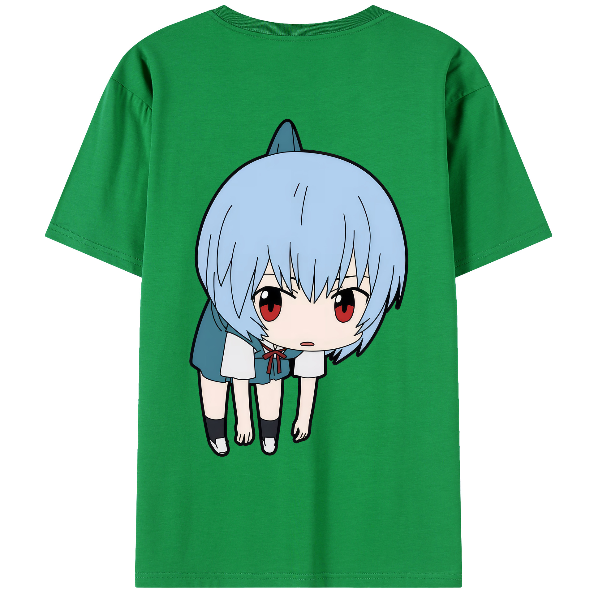 （画像用） EVA 新世紀エヴァンゲリオン 綿100％ メンズ半袖Tシャツ（バックプリント） 通気性