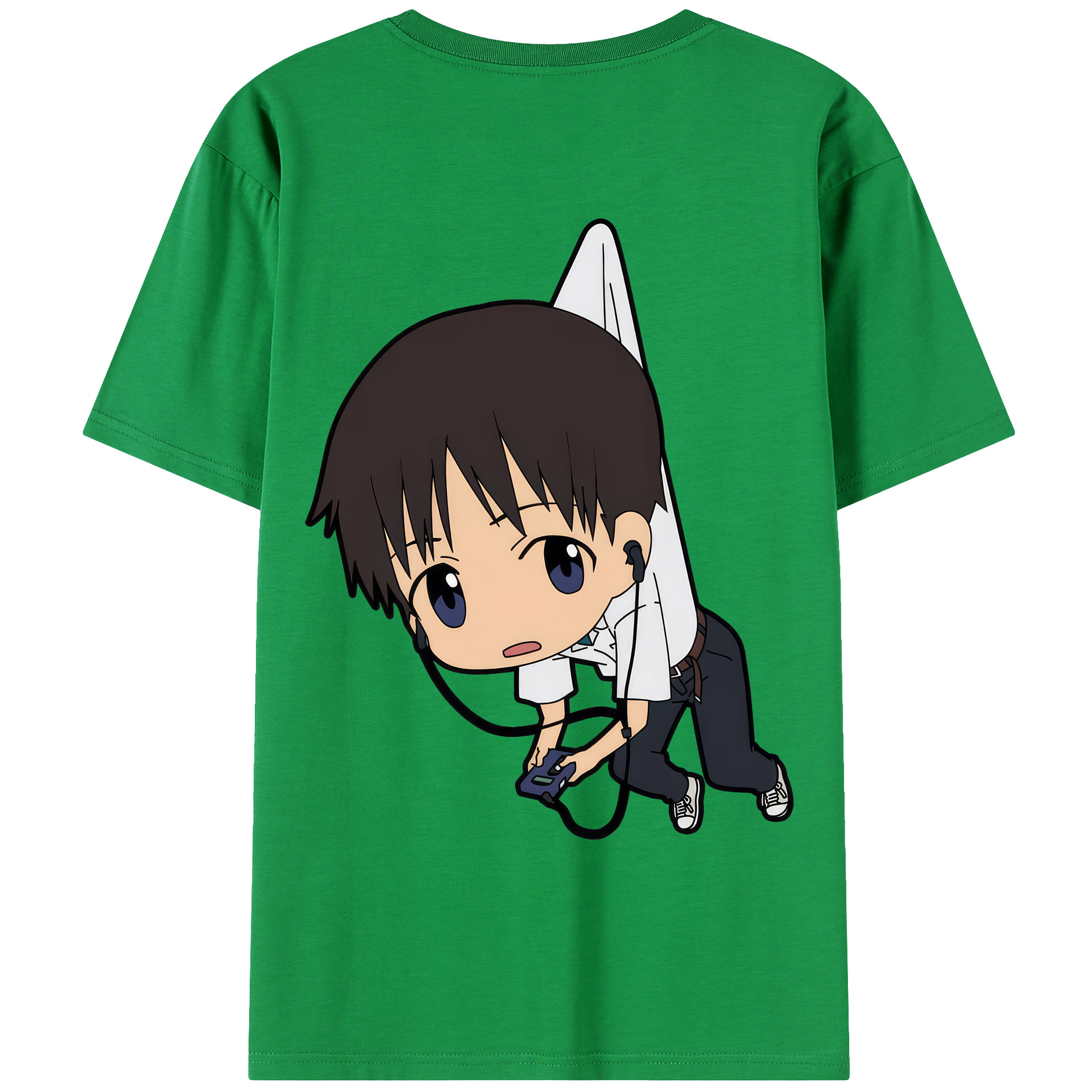 （画像用） EVA 新世紀エヴァンゲリオン 綿100％ メンズ半袖Tシャツ（バックプリント） 通気性