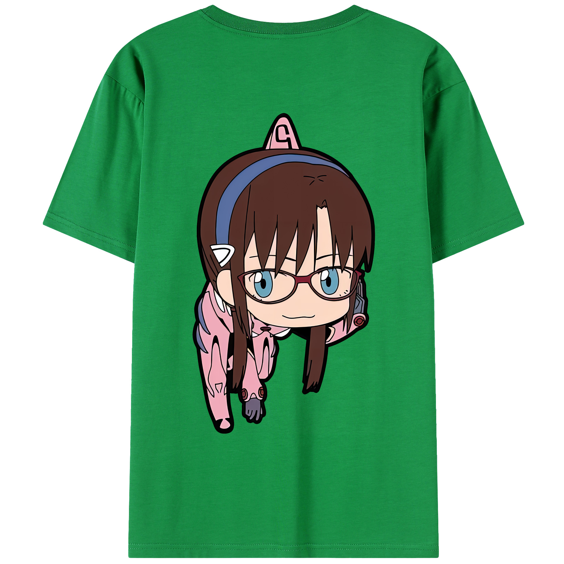 （画像用） EVA 新世紀エヴァンゲリオン 綿100％ メンズ半袖Tシャツ（バックプリント） 通気性