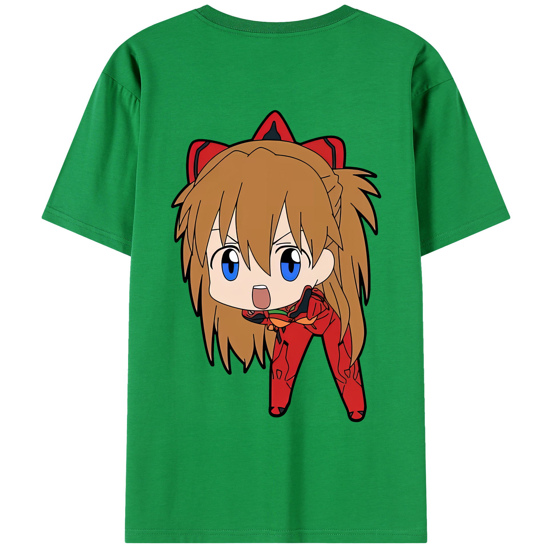 （画像用） EVA 新世紀エヴァンゲリオン 綿100％ メンズ半袖Tシャツ（バックプリント） 通気性