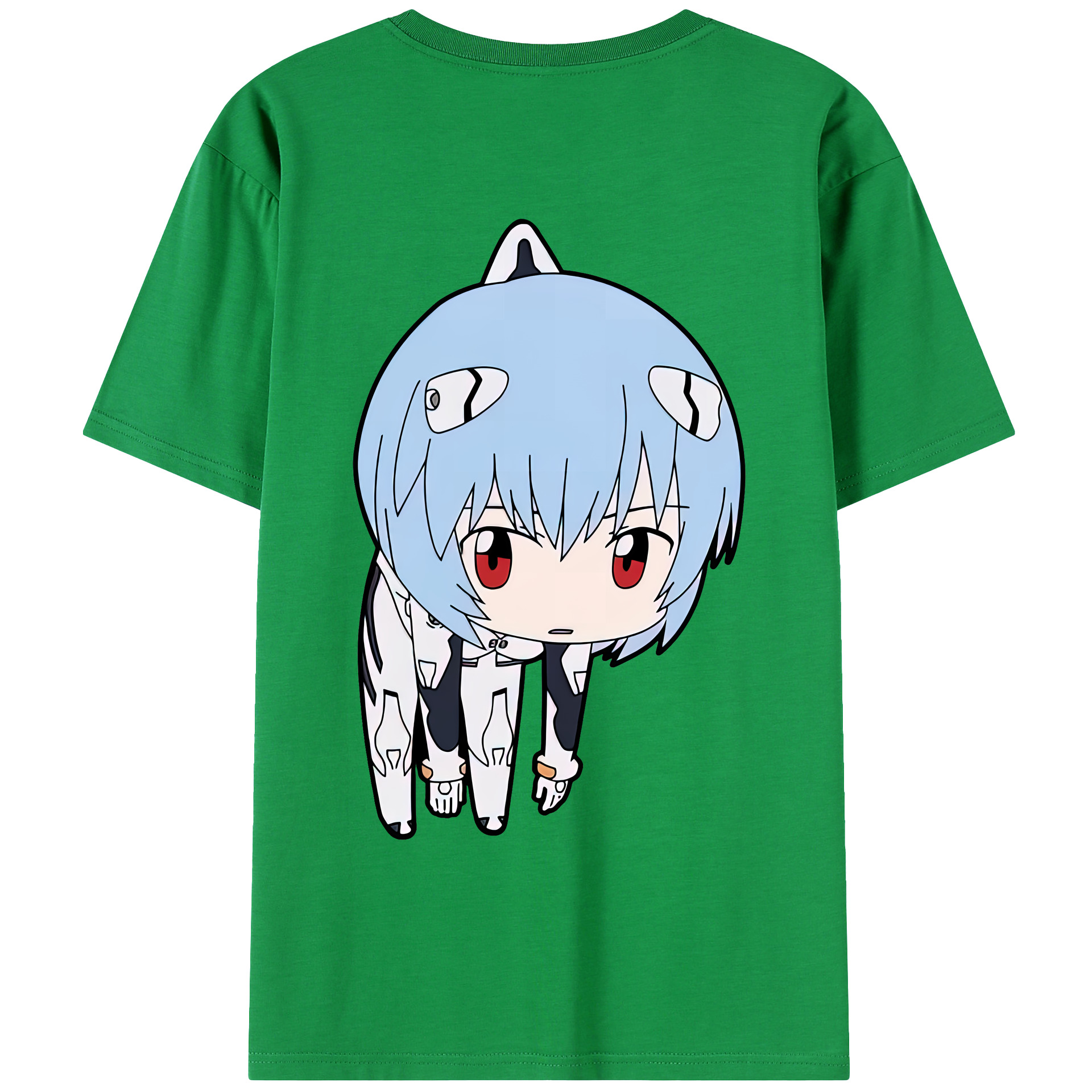 （画像用） EVA 新世紀エヴァンゲリオン 綿100％ メンズ半袖Tシャツ（バックプリント） 通気性