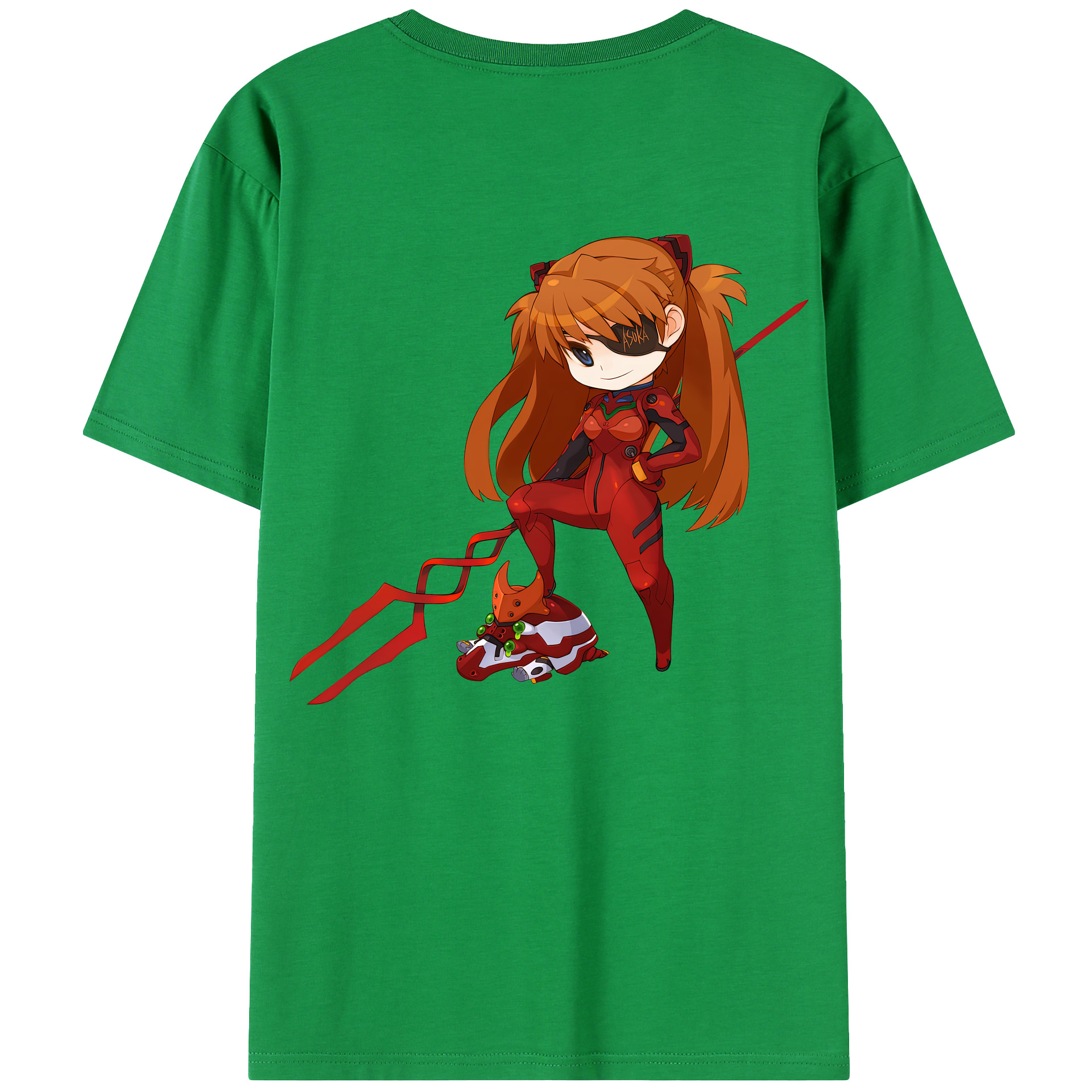 （画像用） EVA 新世紀エヴァンゲリオン 綿100％ メンズ半袖Tシャツ（バックプリント） 通気性
