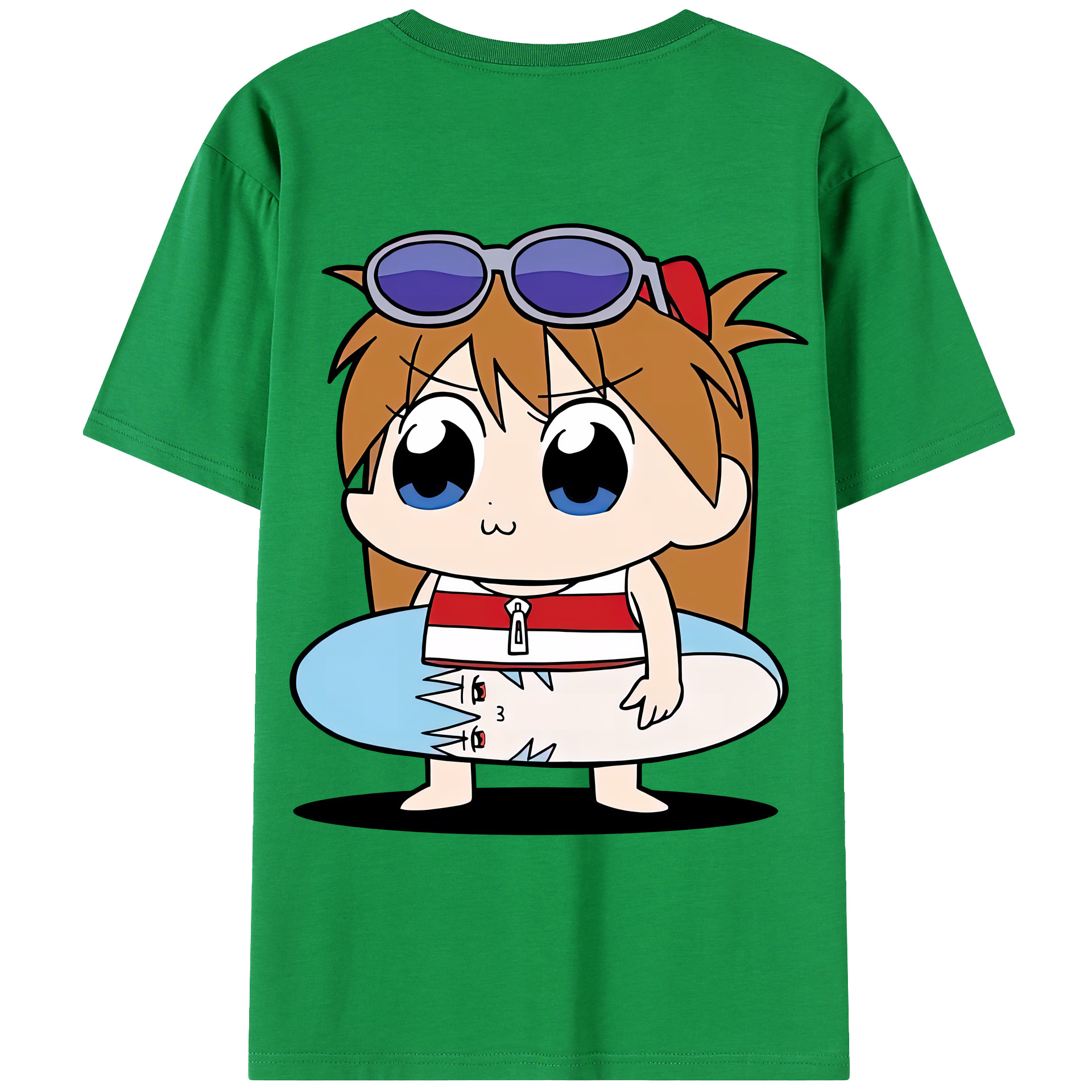 （画像用） EVA 新世紀エヴァンゲリオン 綿100％ メンズ半袖Tシャツ（バックプリント） 通気性