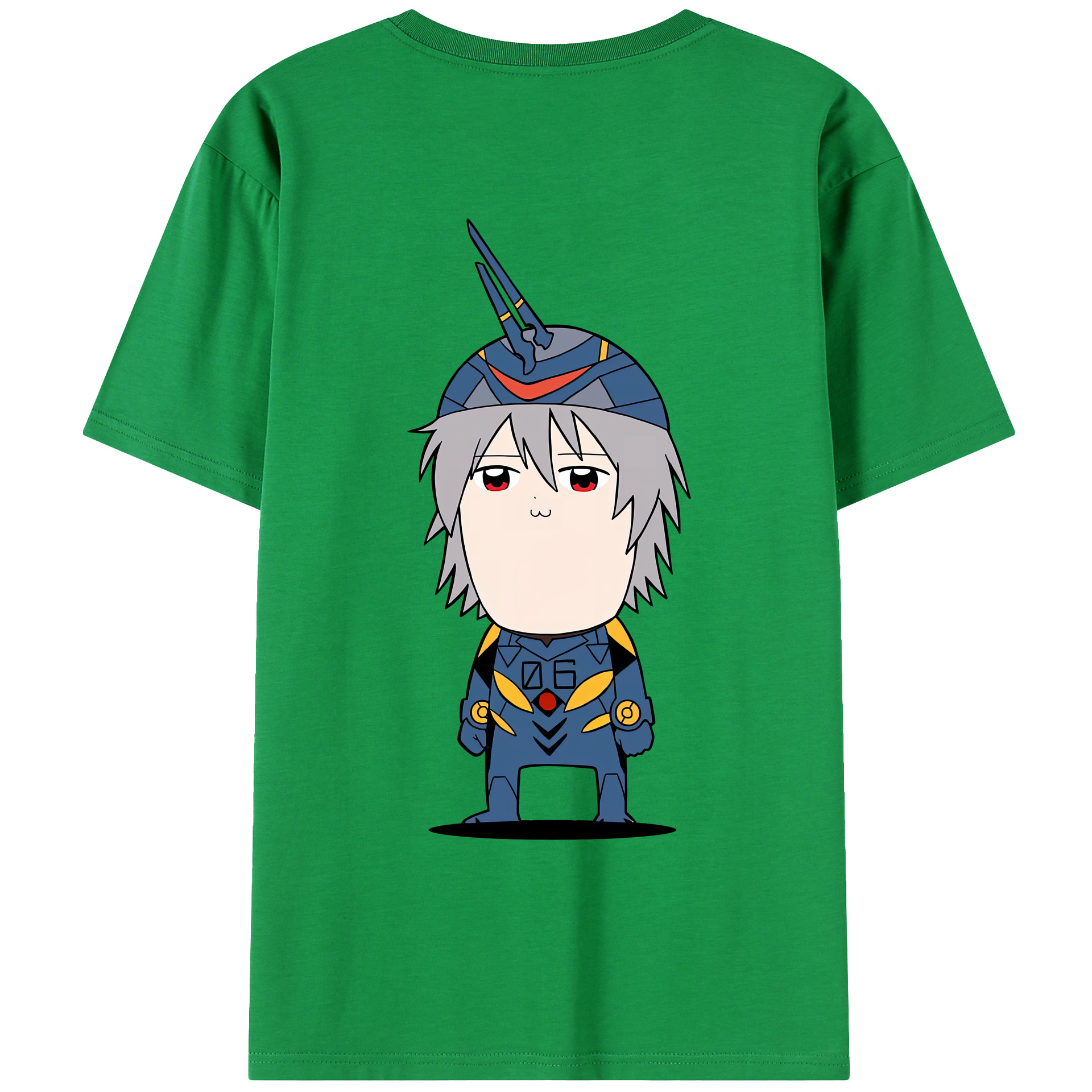 （画像用） EVA 新世紀エヴァンゲリオン 綿100％ メンズ半袖Tシャツ（バックプリント） 通気性