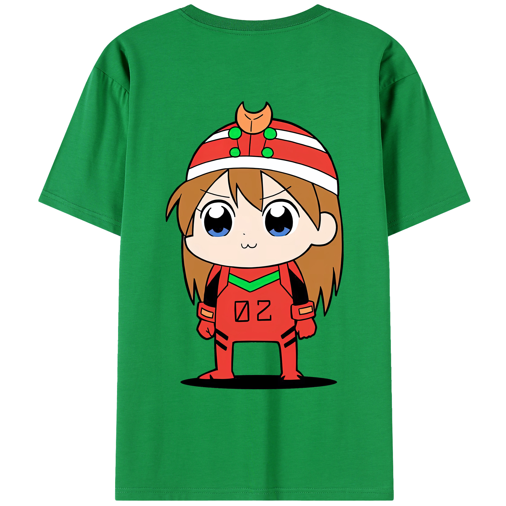 （画像用） EVA 新世紀エヴァンゲリオン 綿100％ メンズ半袖Tシャツ（バックプリント） 通気性