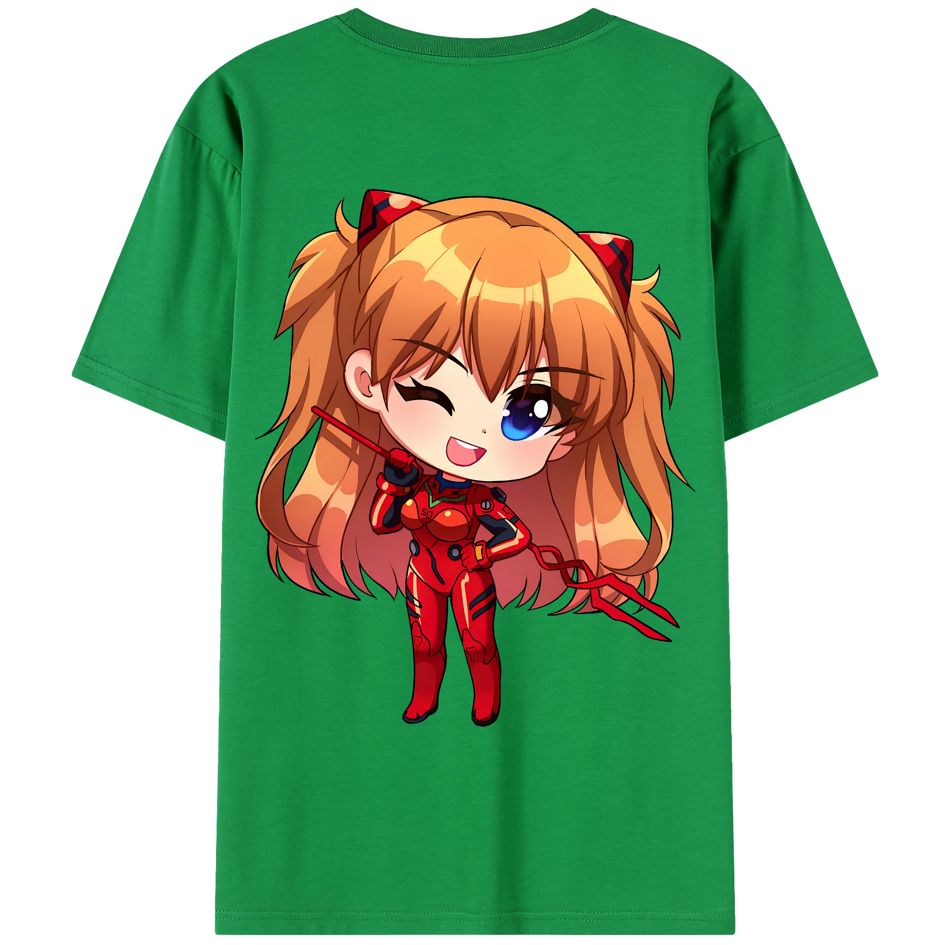（画像用） EVA 新世紀エヴァンゲリオン 綿100％ メンズ半袖Tシャツ（バックプリント） 通気性
