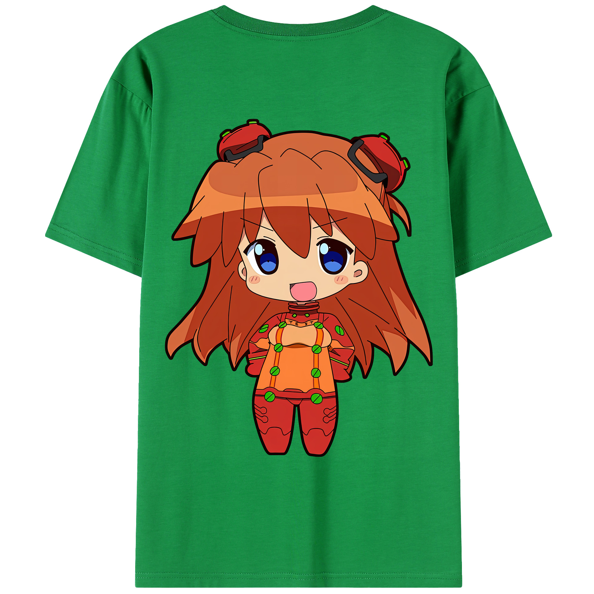 （画像用） EVA 新世紀エヴァンゲリオン 綿100％ メンズ半袖Tシャツ（バックプリント） 通気性