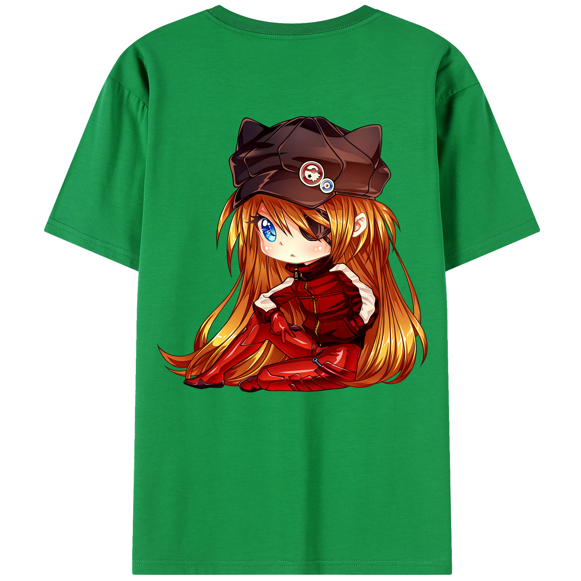 （画像用） EVA 新世紀エヴァンゲリオン 綿100％ メンズ半袖Tシャツ（バックプリント） 通気性
