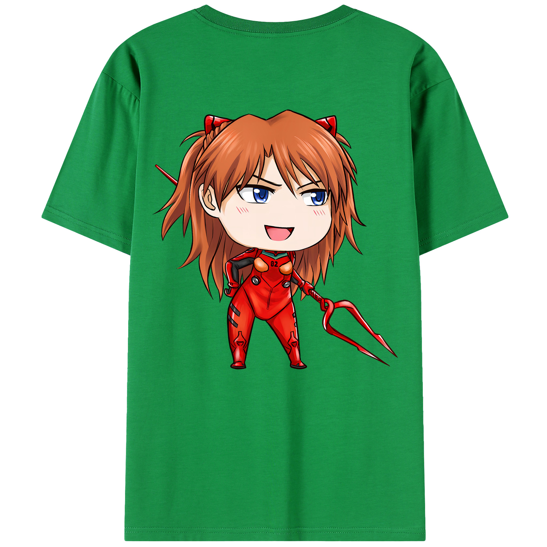 （画像用） EVA 新世紀エヴァンゲリオン 綿100％ メンズ半袖Tシャツ（バックプリント） 通気性