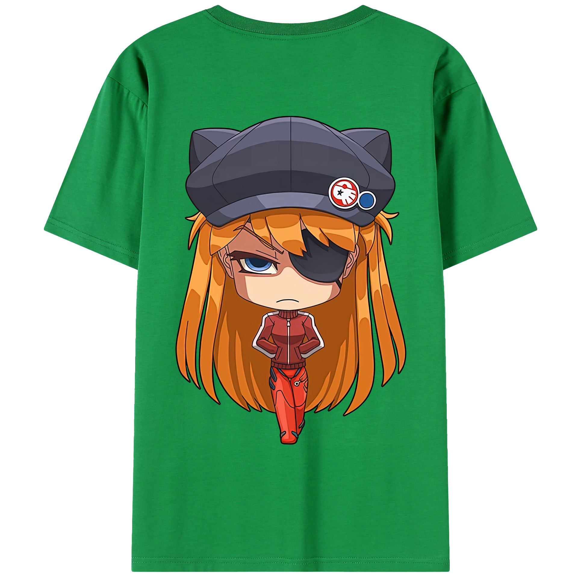 （画像用） EVA 新世紀エヴァンゲリオン 綿100％ メンズ半袖Tシャツ（バックプリント） 通気性