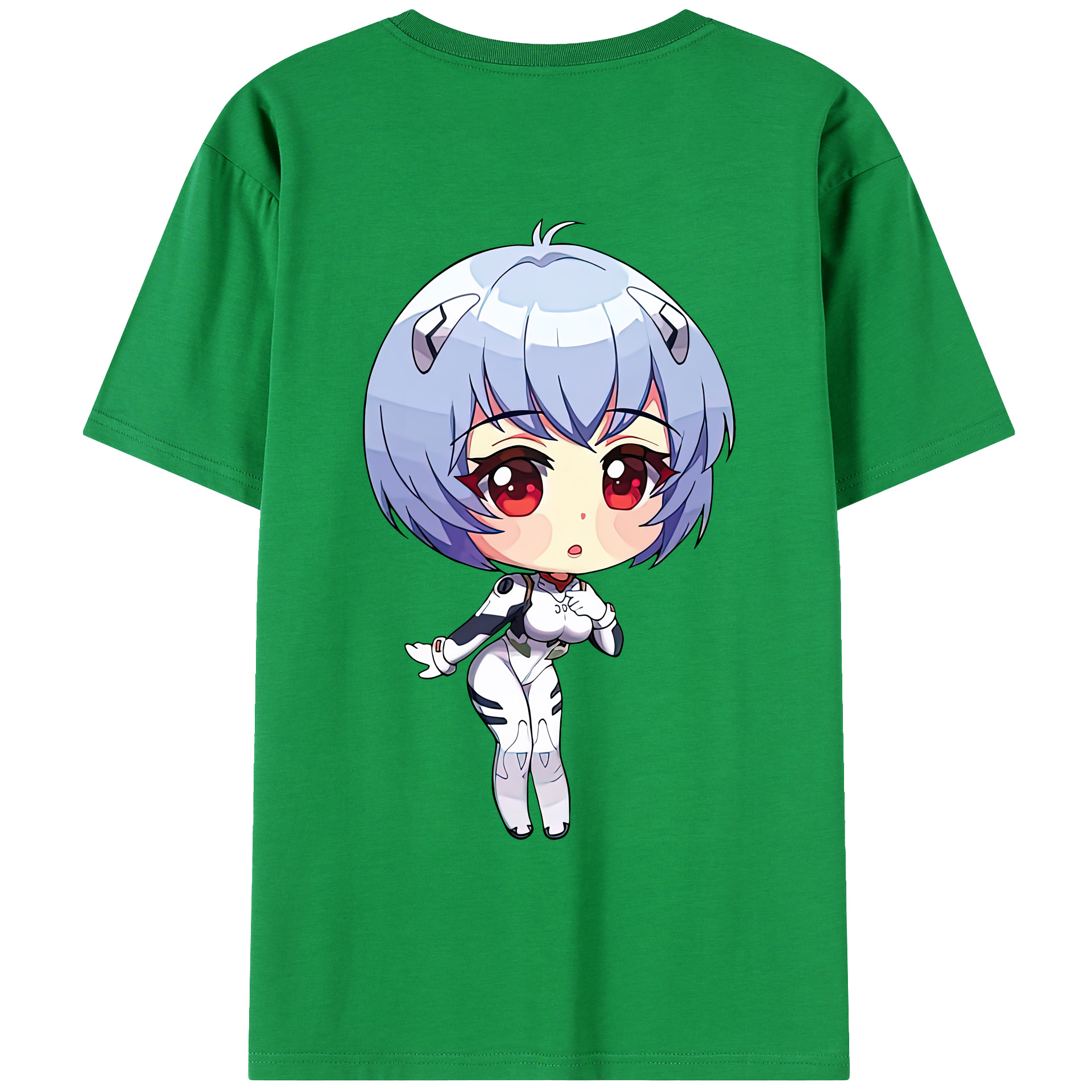 （画像用） EVA 新世紀エヴァンゲリオン 綿100％ メンズ半袖Tシャツ（バックプリント） 通気性