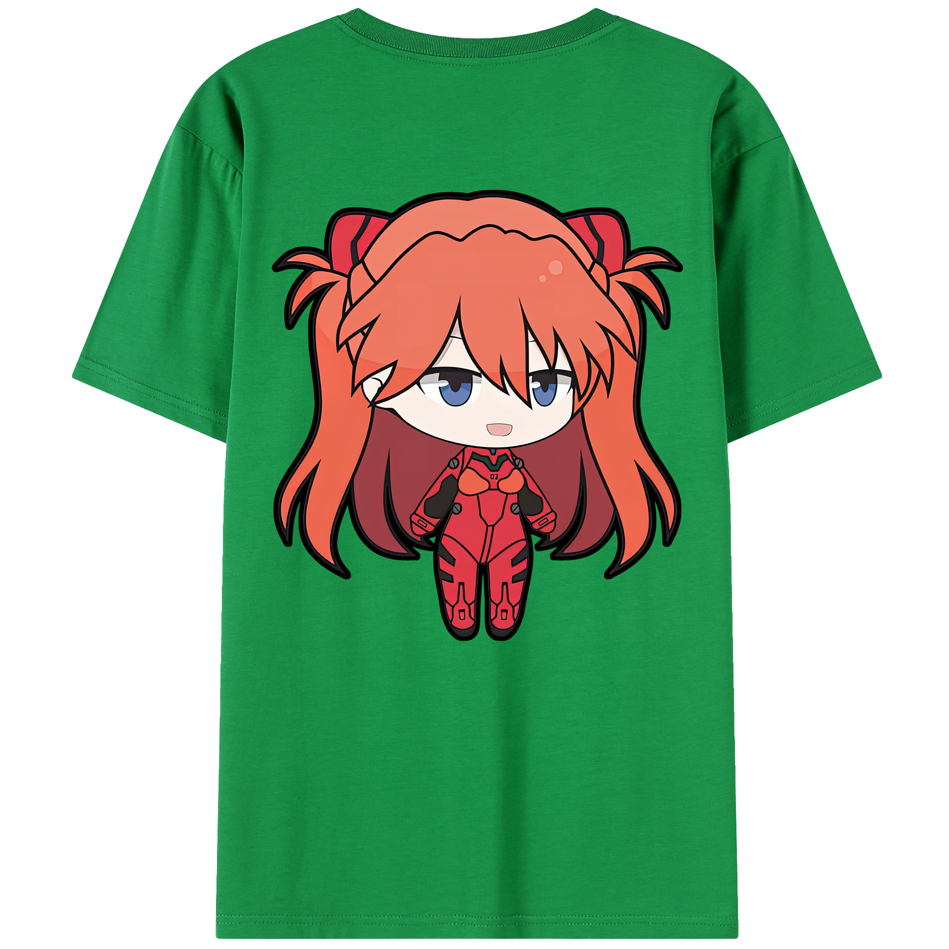 （画像用） EVA 新世紀エヴァンゲリオン 綿100％ メンズ半袖Tシャツ（バックプリント） 通気性