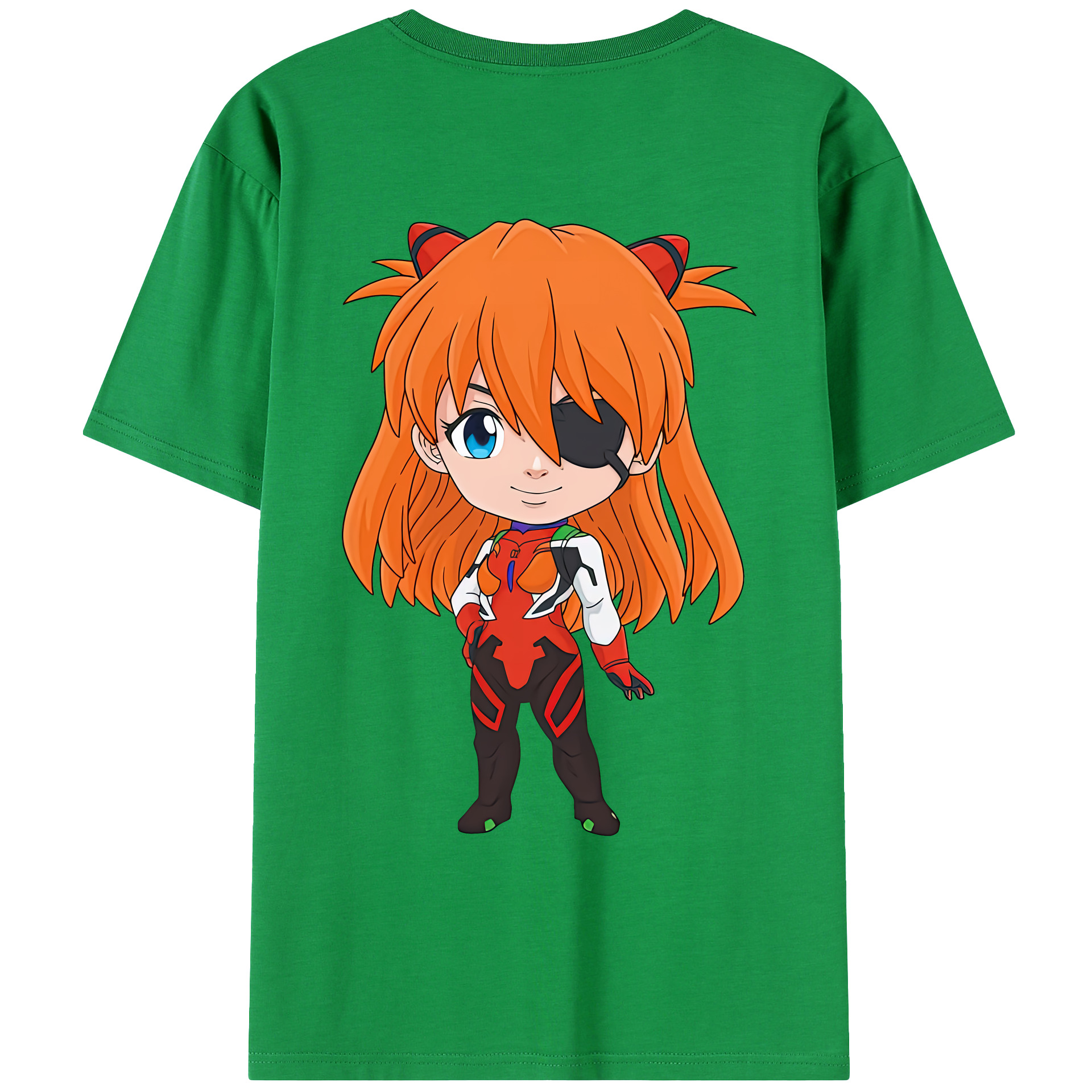 （画像用） EVA 新世紀エヴァンゲリオン 綿100％ メンズ半袖Tシャツ（バックプリント） 通気性
