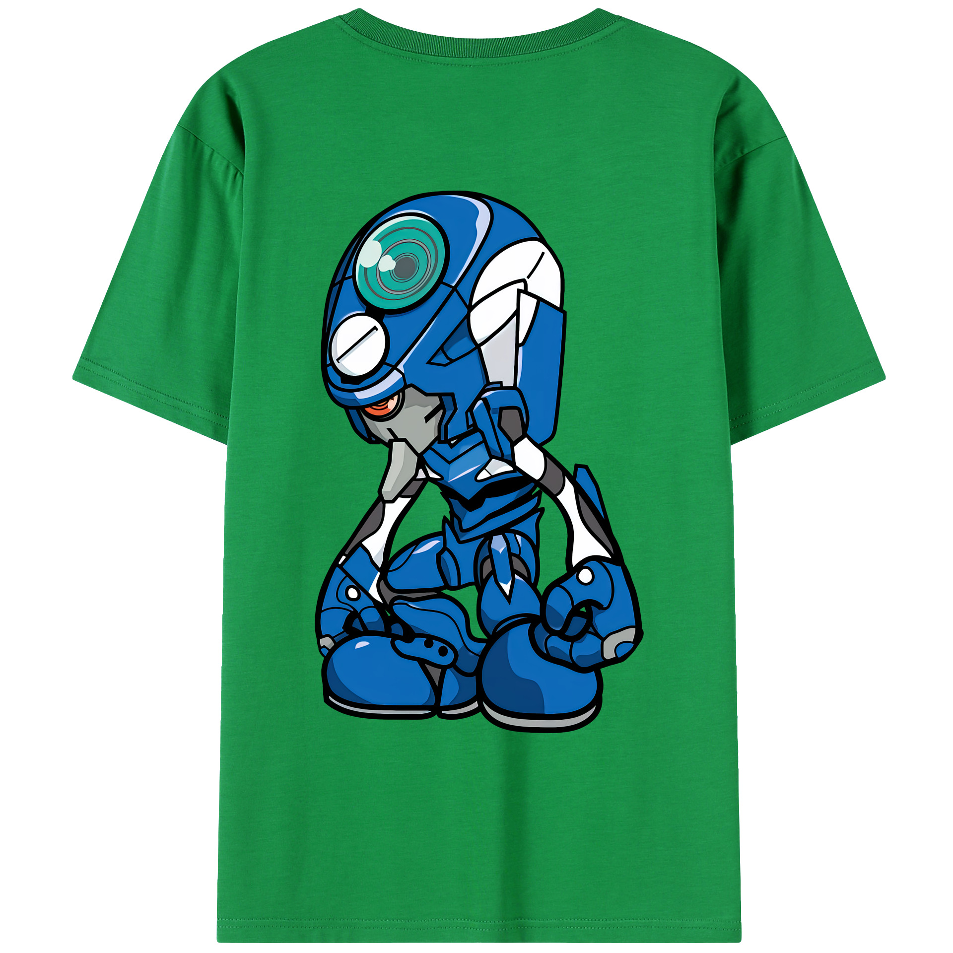 （画像用） EVA 新世紀エヴァンゲリオン 綿100％ メンズ半袖Tシャツ（バックプリント） 通気性