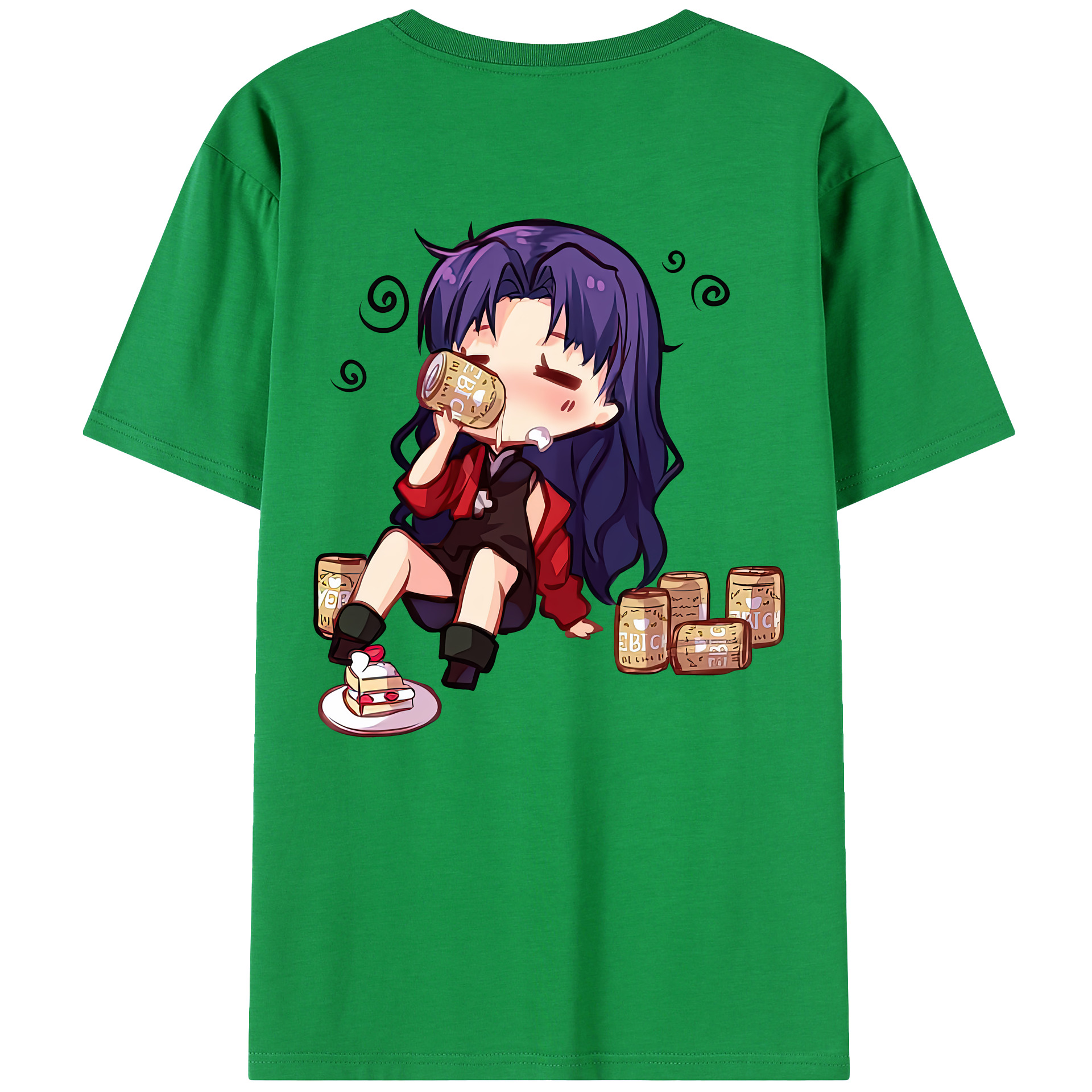 （画像用） EVA 新世紀エヴァンゲリオン 綿100％ メンズ半袖Tシャツ（バックプリント） 通気性