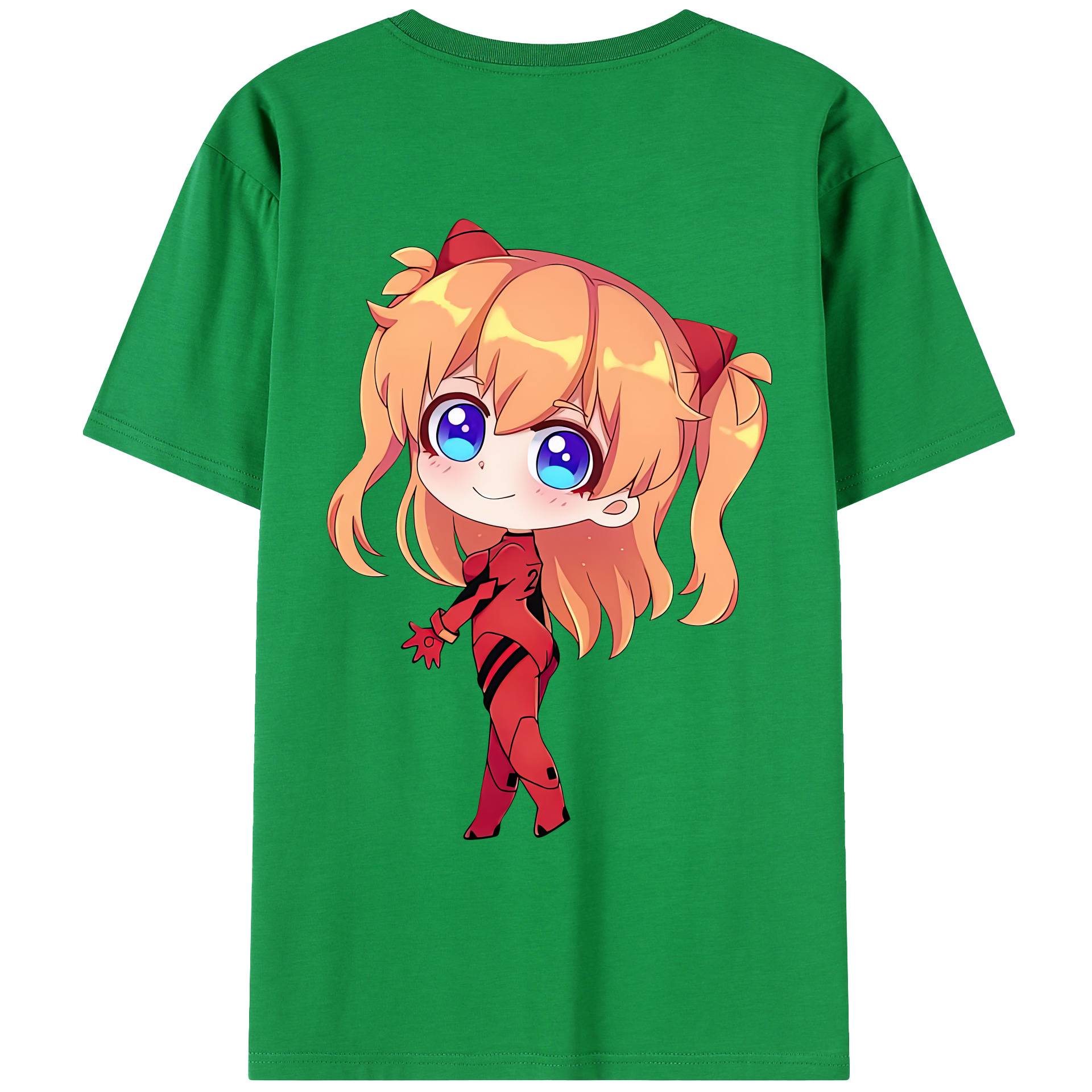 （画像用） EVA 新世紀エヴァンゲリオン 綿100％ メンズ半袖Tシャツ（バックプリント） 通気性