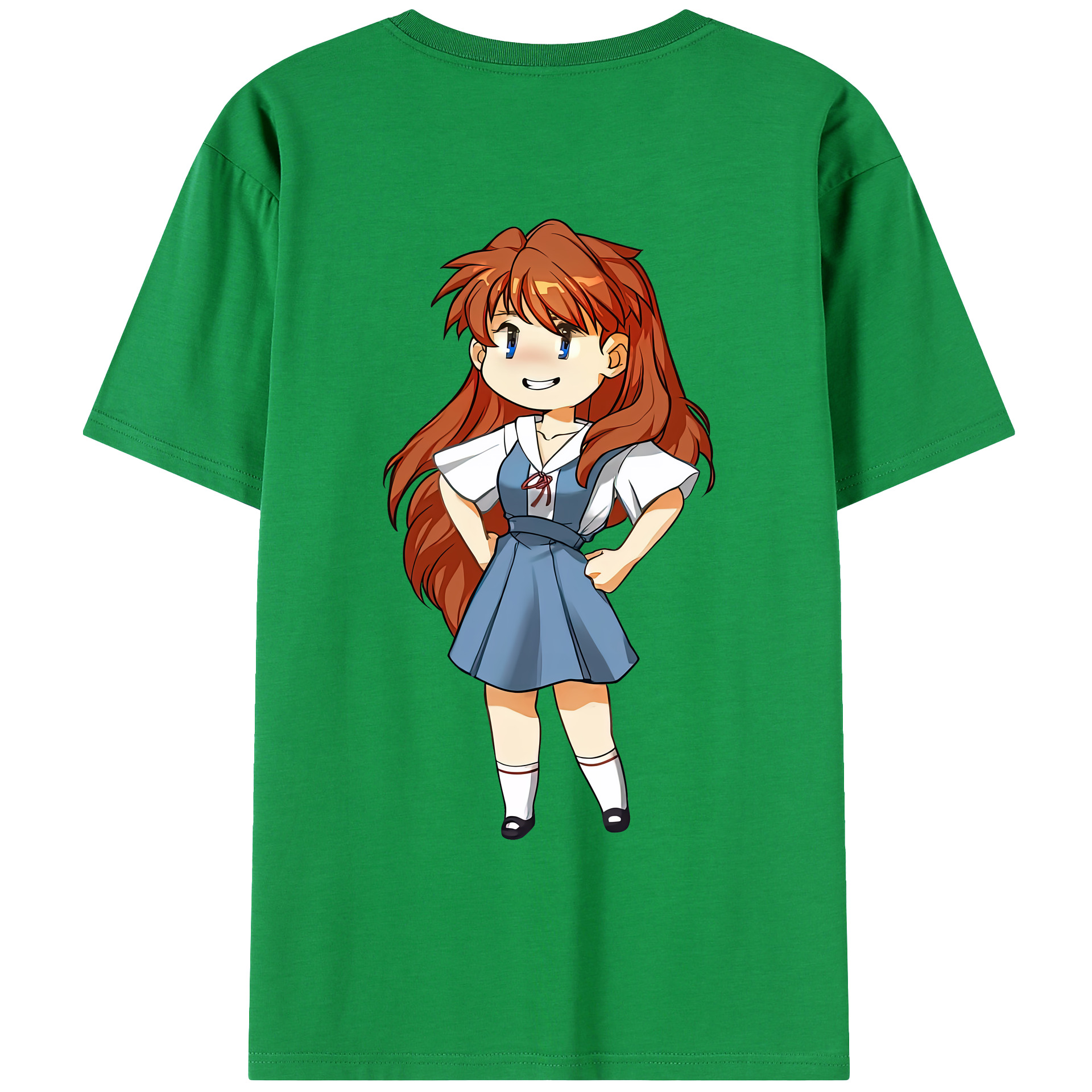 （画像用） EVA 新世紀エヴァンゲリオン 綿100％ メンズ半袖Tシャツ（バックプリント） 通気性