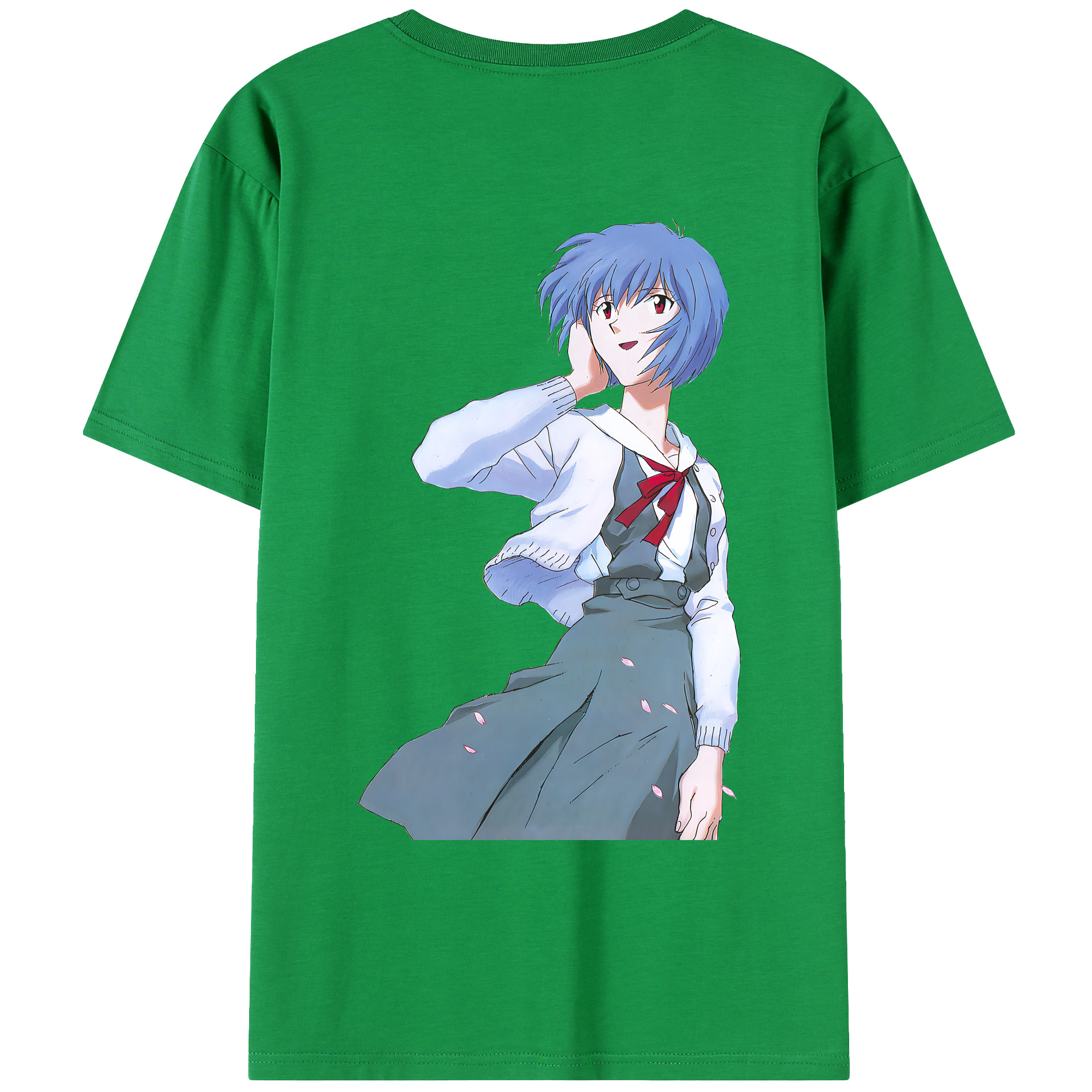 （画像用） EVA 新世紀エヴァンゲリオン 綿100％ メンズ半袖Tシャツ（バックプリント） 通気性