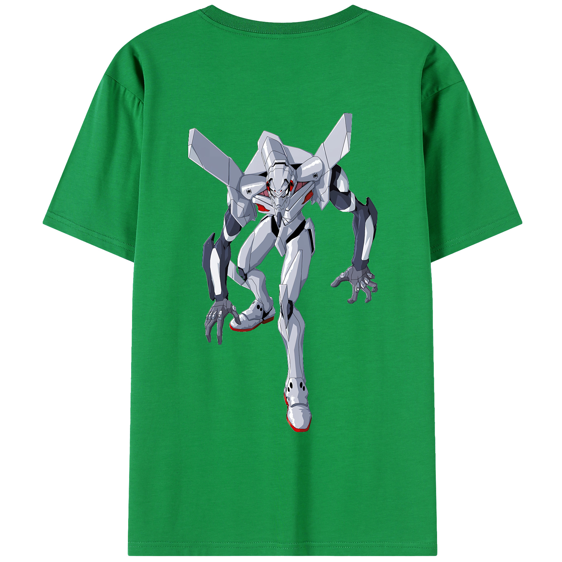 （画像用） EVA 新世紀エヴァンゲリオン 綿100％ メンズ半袖Tシャツ（バックプリント） 通気性