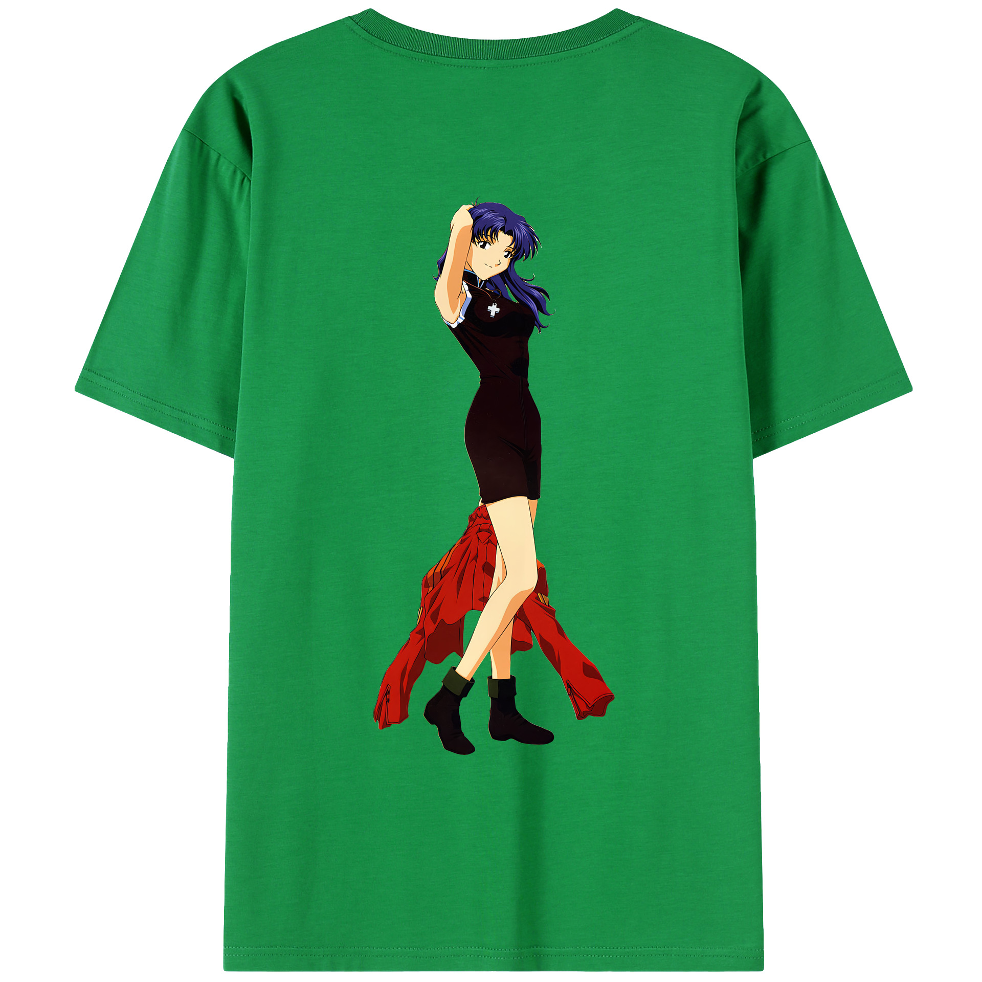（画像用） EVA 新世紀エヴァンゲリオン 綿100％ メンズ半袖Tシャツ（バックプリント） 通気性