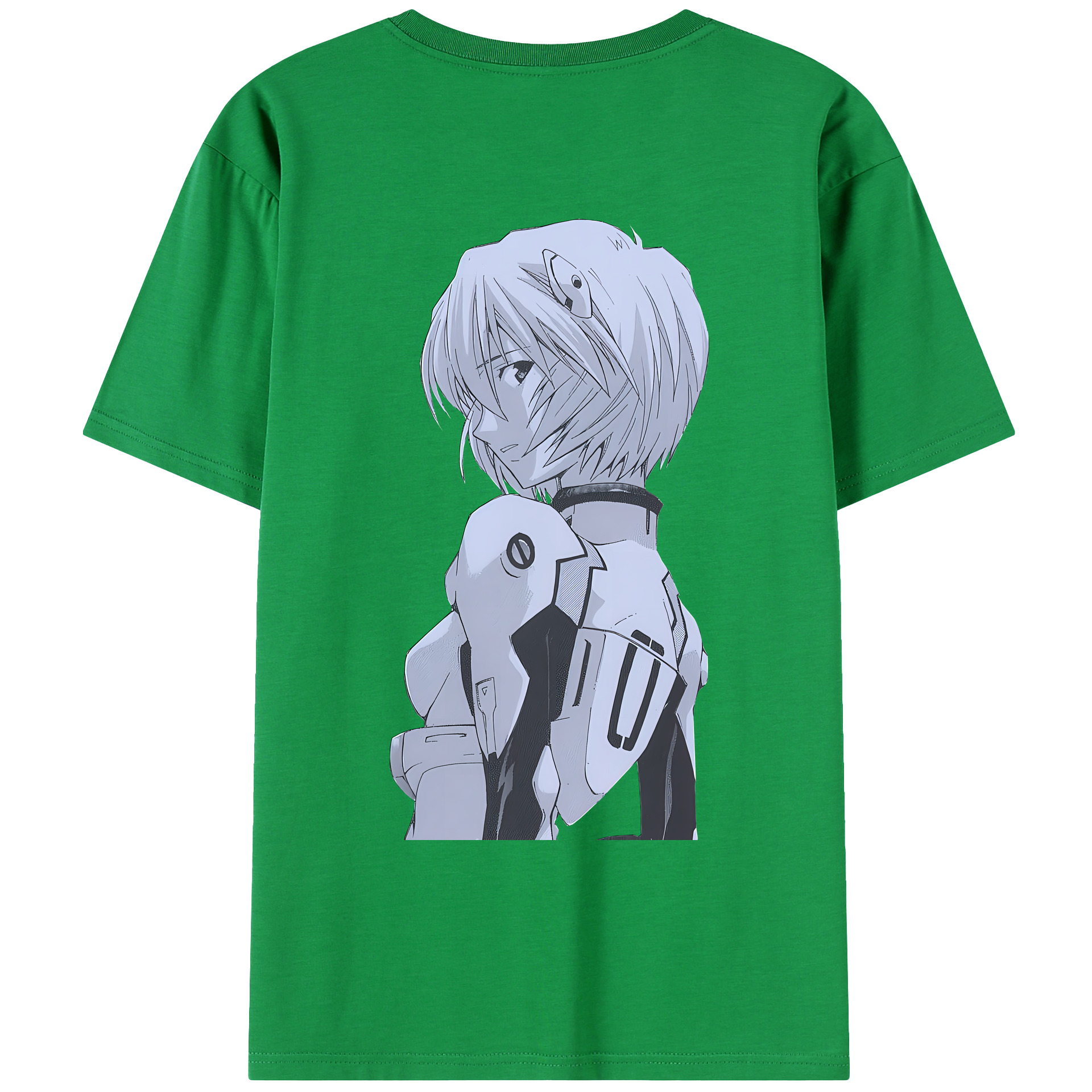（画像用） EVA 新世紀エヴァンゲリオン 綿100％ メンズ半袖Tシャツ（バックプリント） 通気性