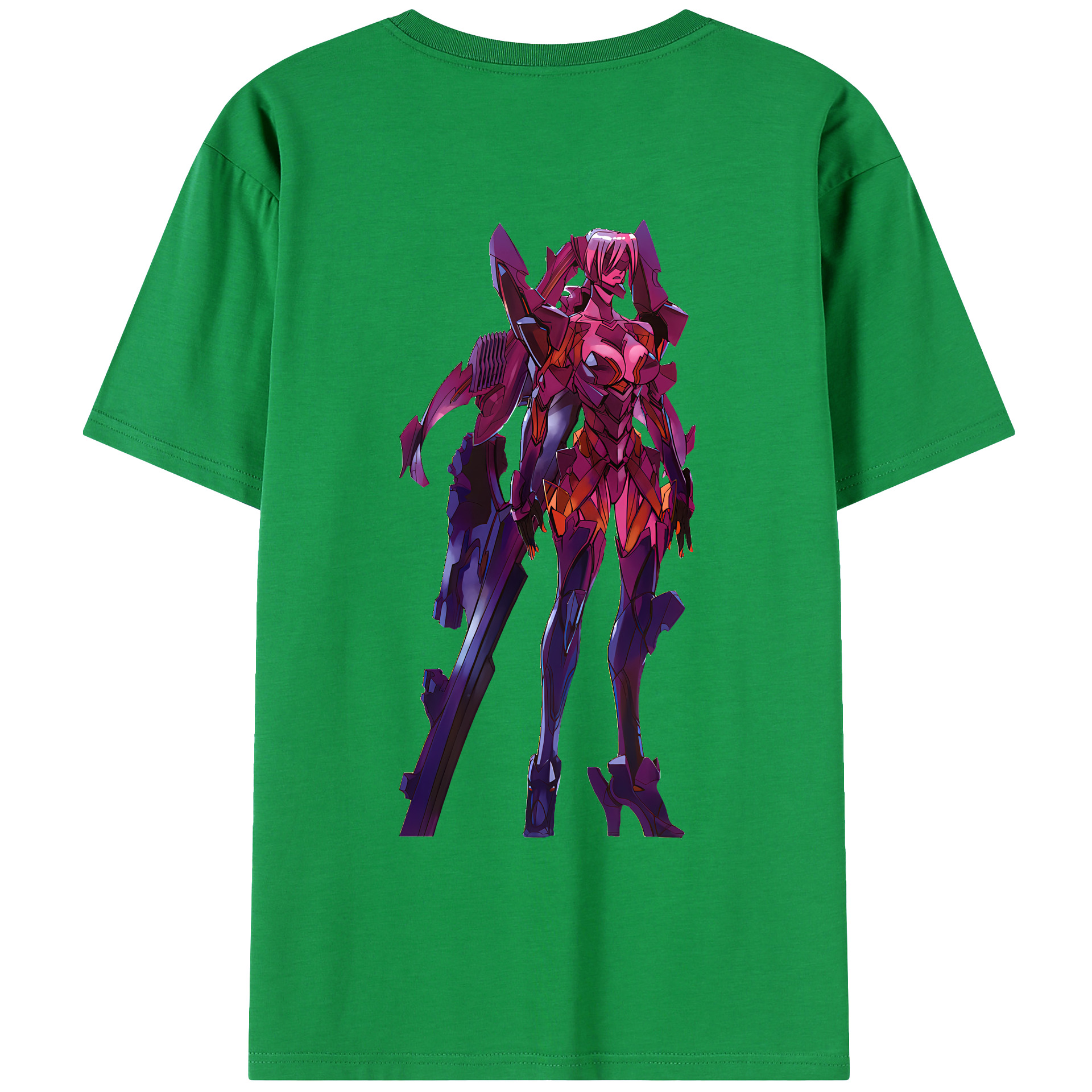 （画像用） EVA 新世紀エヴァンゲリオン 綿100％ メンズ半袖Tシャツ（バックプリント） 通気性