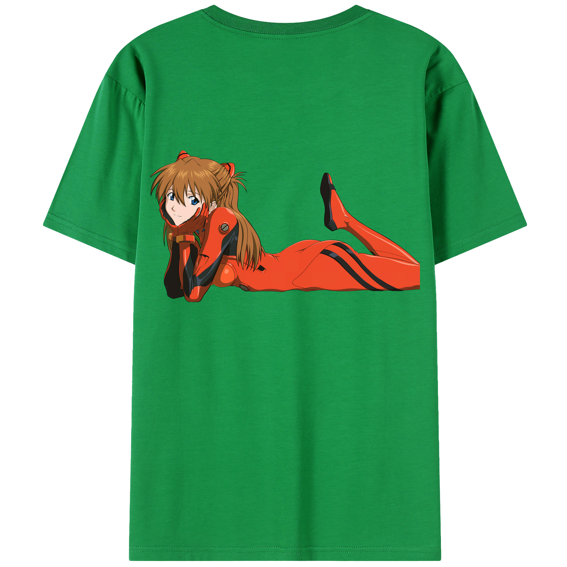 （画像用） EVA 新世紀エヴァンゲリオン 綿100％ メンズ半袖Tシャツ（バックプリント） 通気性