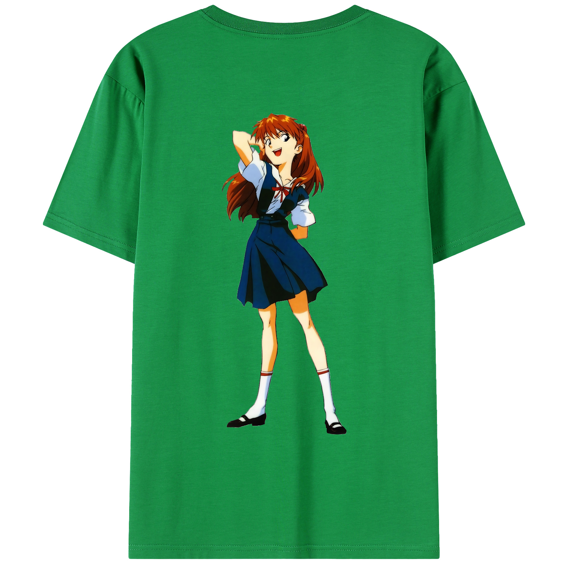 （画像用） EVA 新世紀エヴァンゲリオン 綿100％ メンズ半袖Tシャツ（バックプリント） 通気性