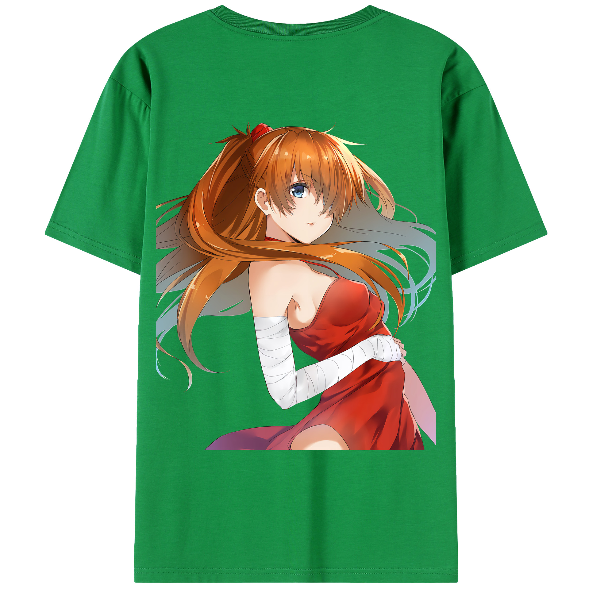 （画像用） EVA 新世紀エヴァンゲリオン 綿100％ メンズ半袖Tシャツ（バックプリント） 通気性