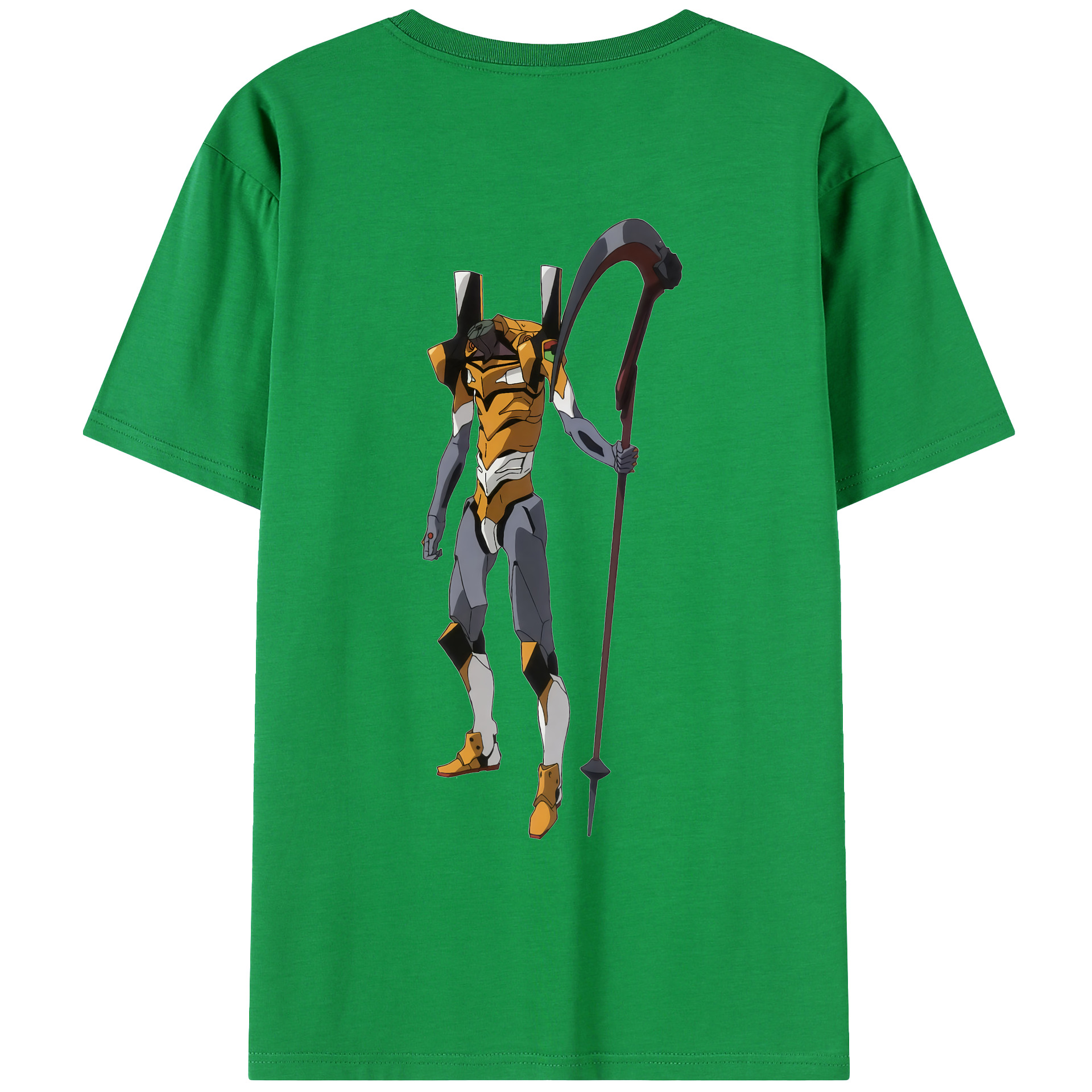 （画像用） EVA 新世紀エヴァンゲリオン 綿100％ メンズ半袖Tシャツ（バックプリント） 通気性