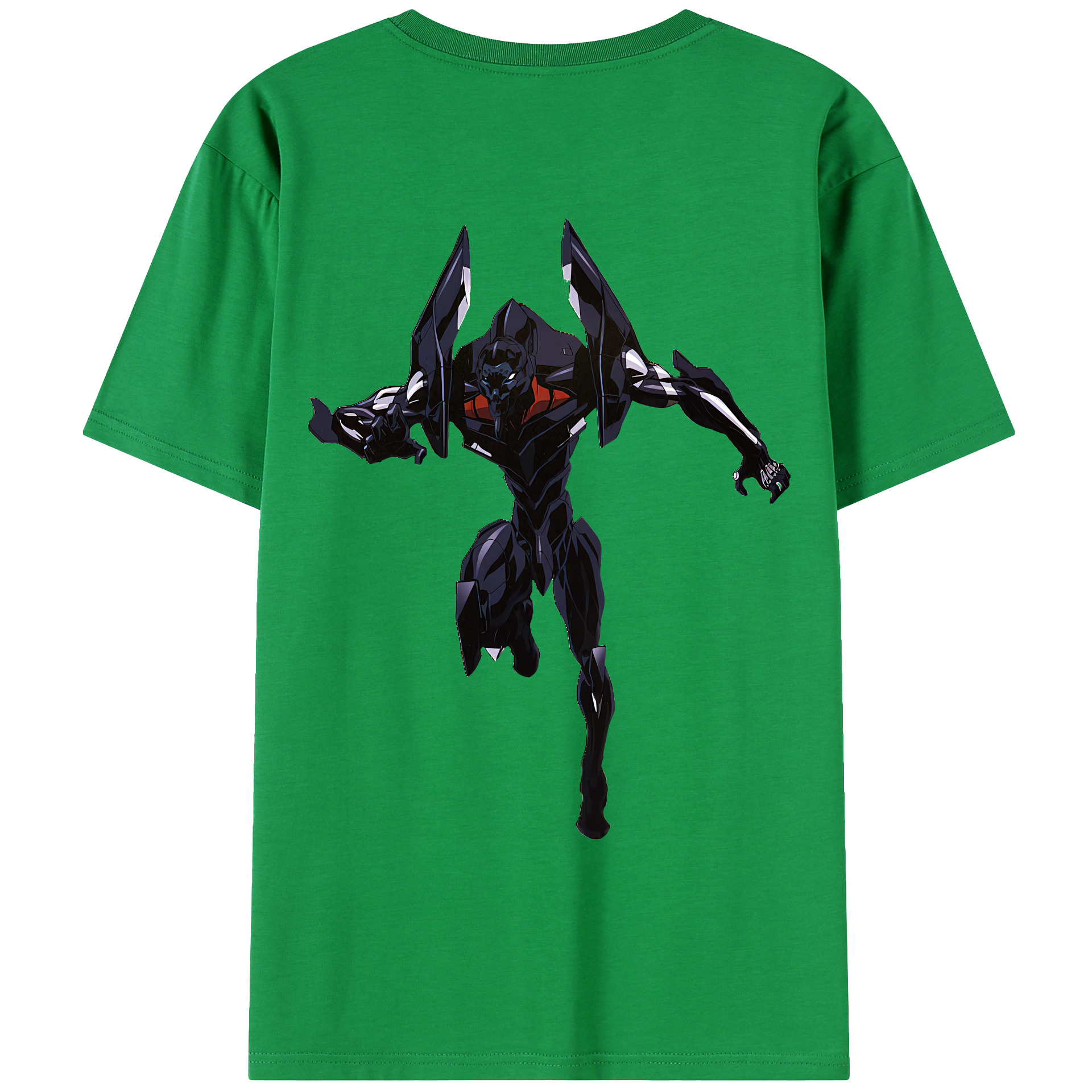 （画像用） EVA 新世紀エヴァンゲリオン 綿100％ メンズ半袖Tシャツ（バックプリント） 通気性
