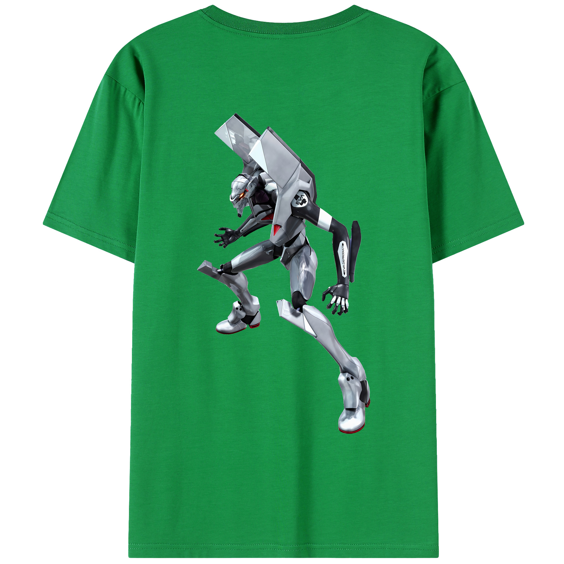 （画像用） EVA 新世紀エヴァンゲリオン 綿100％ メンズ半袖Tシャツ（バックプリント） 通気性