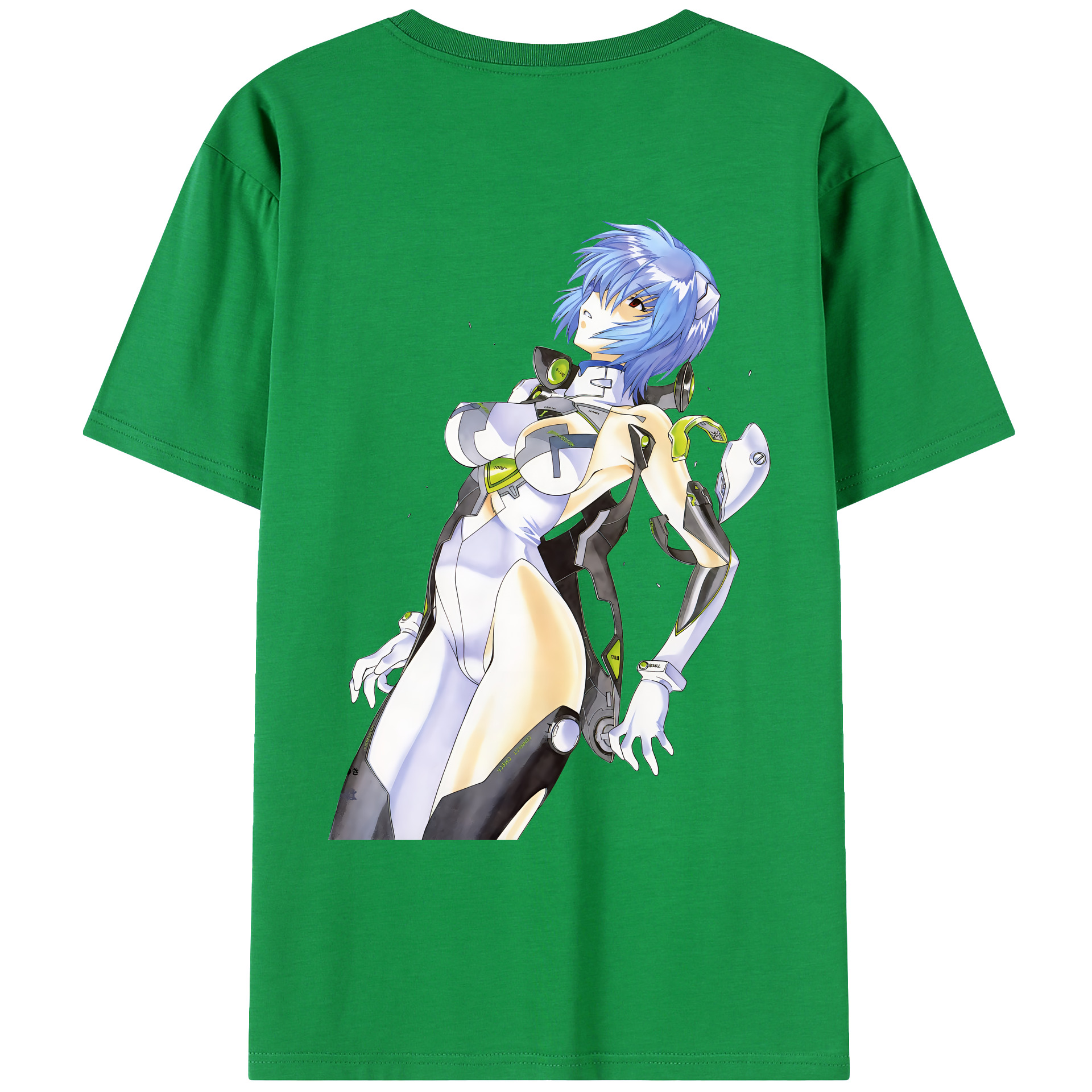 （画像用） EVA 新世紀エヴァンゲリオン 綿100％ メンズ半袖Tシャツ（バックプリント） 通気性