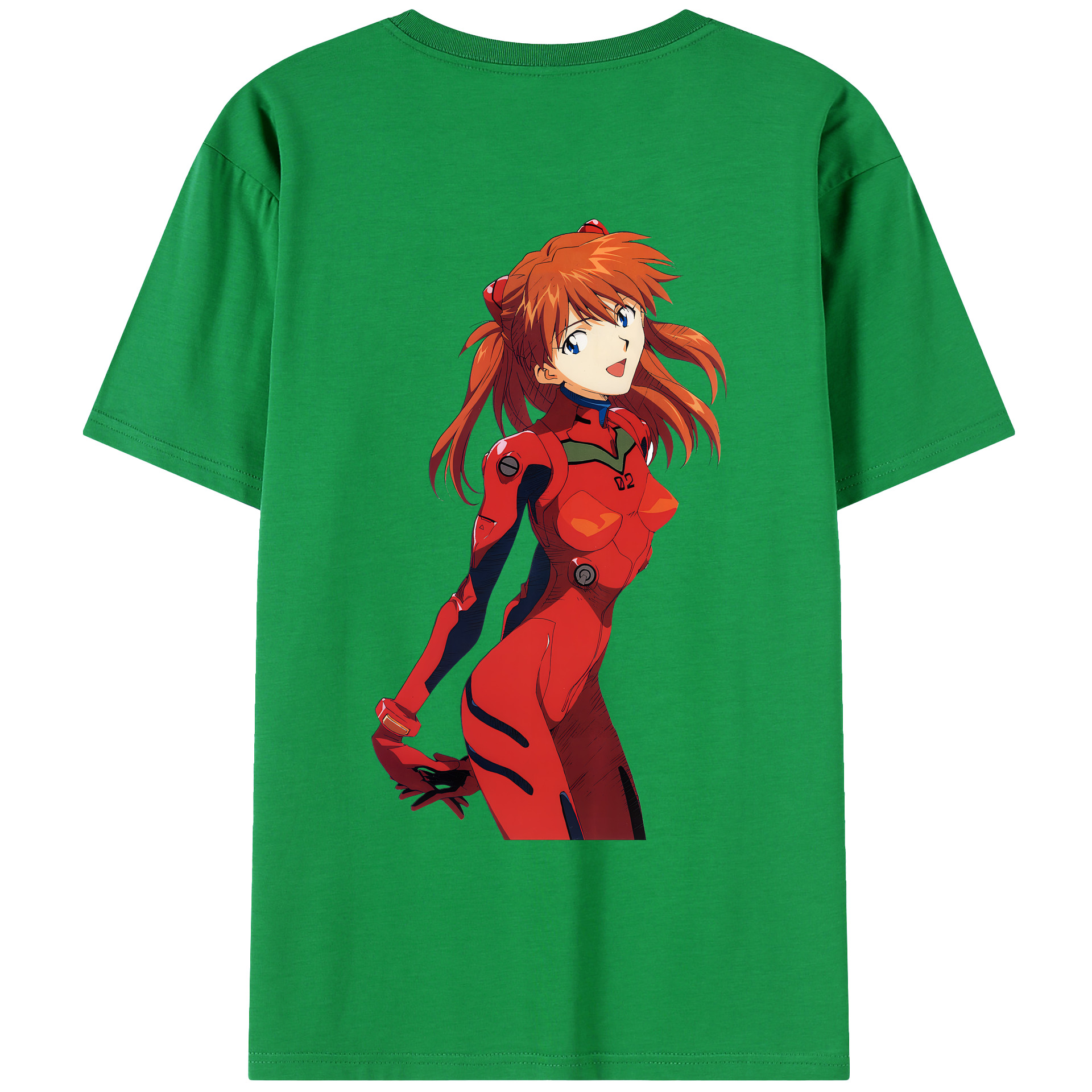 （画像用） EVA 新世紀エヴァンゲリオン 綿100％ メンズ半袖Tシャツ（バックプリント） 通気性