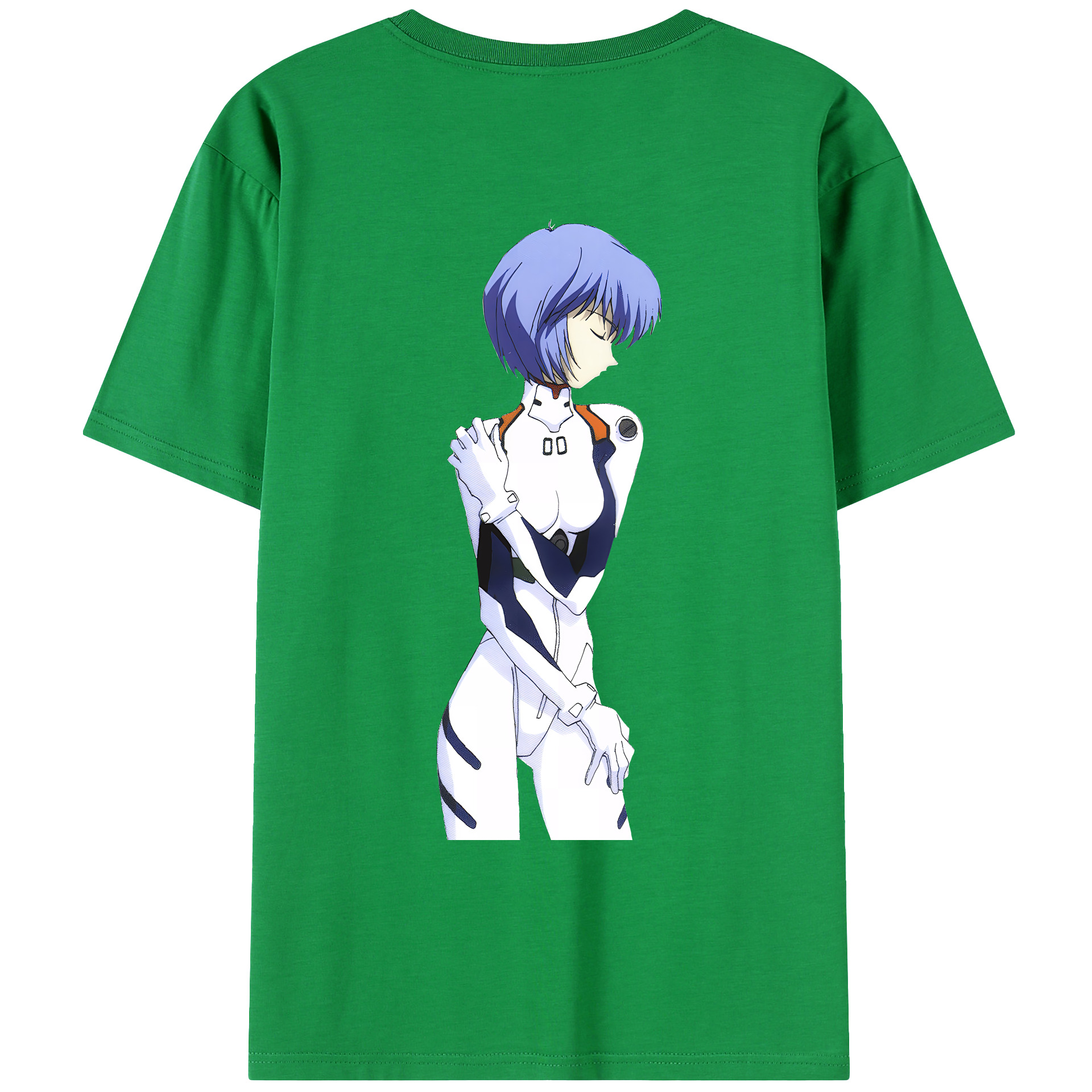 （画像用） EVA 新世紀エヴァンゲリオン 綿100％ メンズ半袖Tシャツ（バックプリント） 通気性