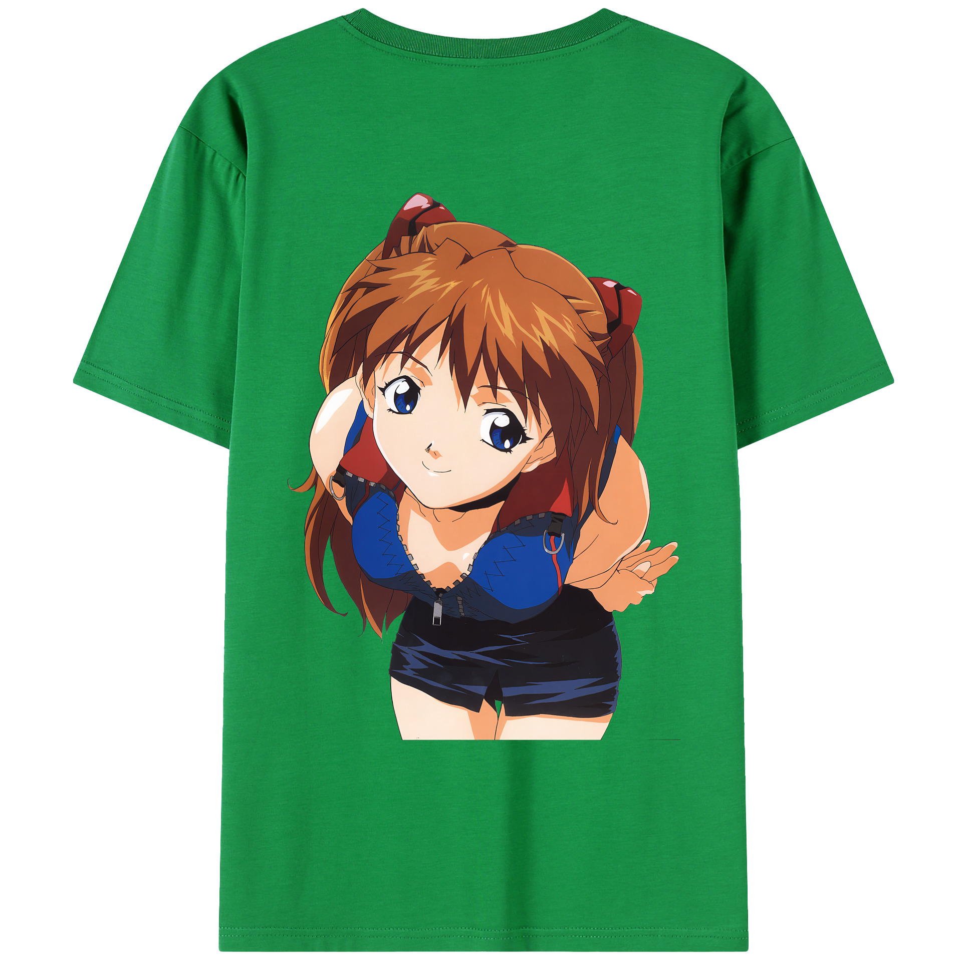 （画像用） EVA 新世紀エヴァンゲリオン 綿100％ メンズ半袖Tシャツ（バックプリント） 通気性