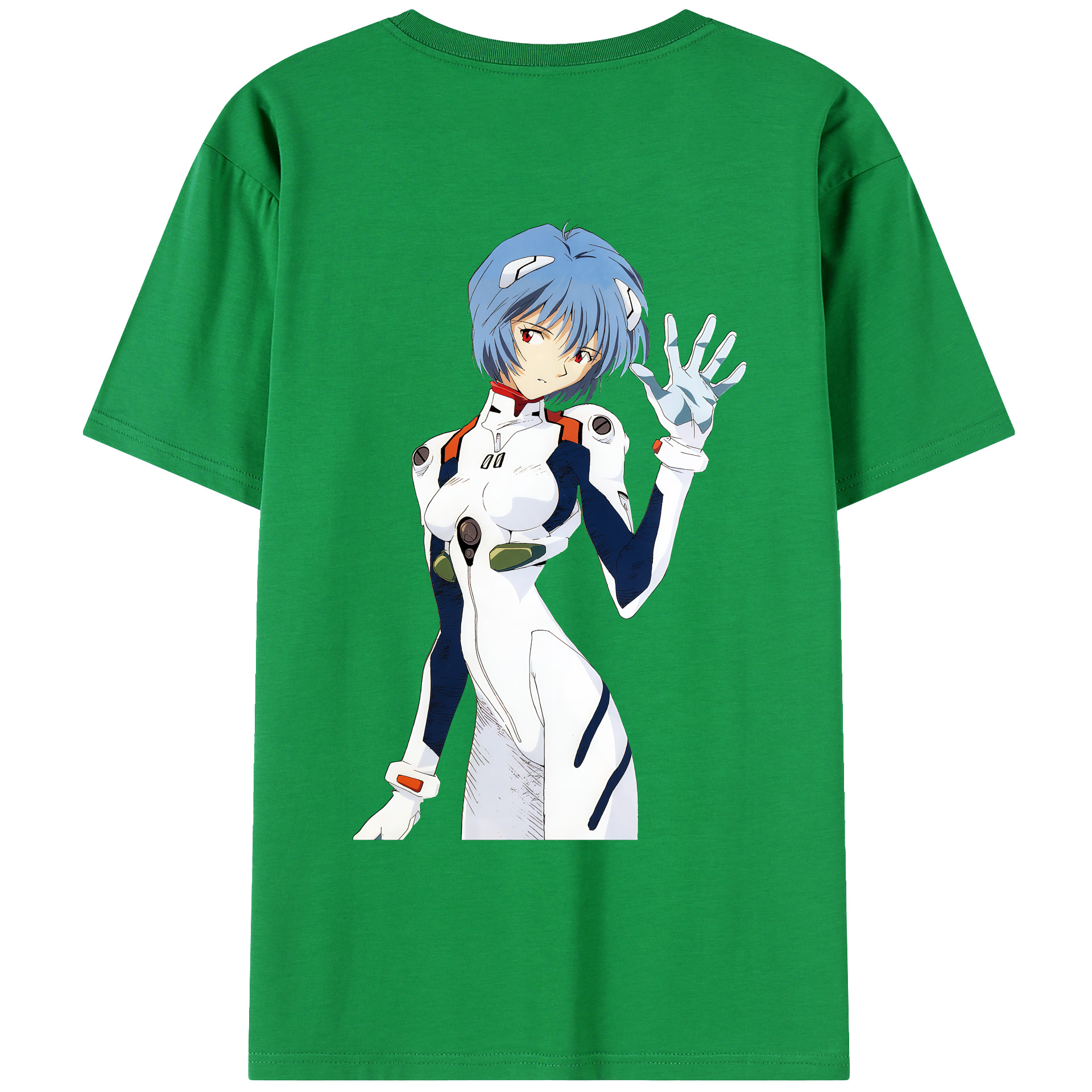 （画像用） EVA 新世紀エヴァンゲリオン 綿100％ メンズ半袖Tシャツ（バックプリント） 通気性