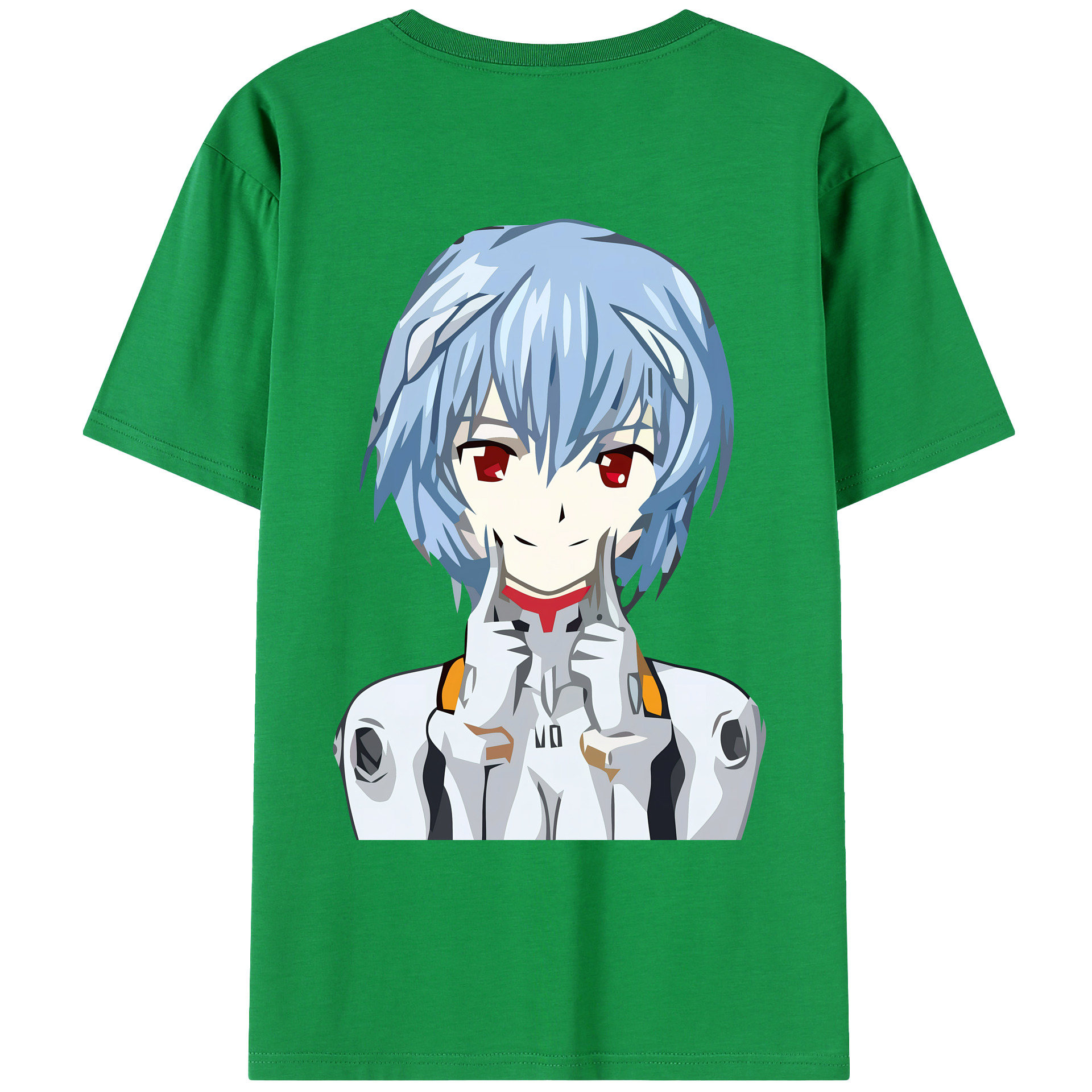 （画像用） EVA 新世紀エヴァンゲリオン 綿100％ メンズ半袖Tシャツ（バックプリント） 通気性