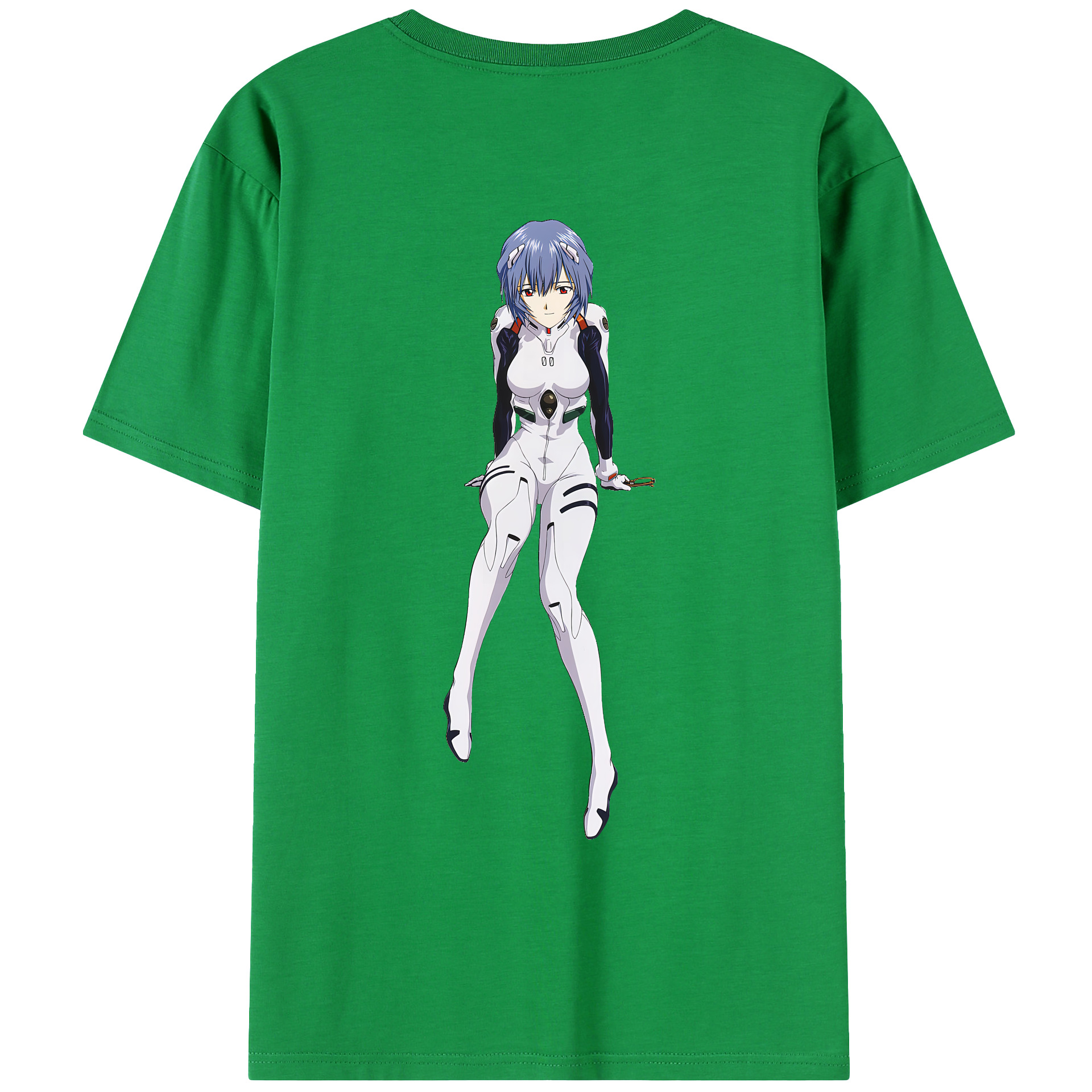 （画像用） EVA 新世紀エヴァンゲリオン 綿100％ メンズ半袖Tシャツ（バックプリント） 通気性