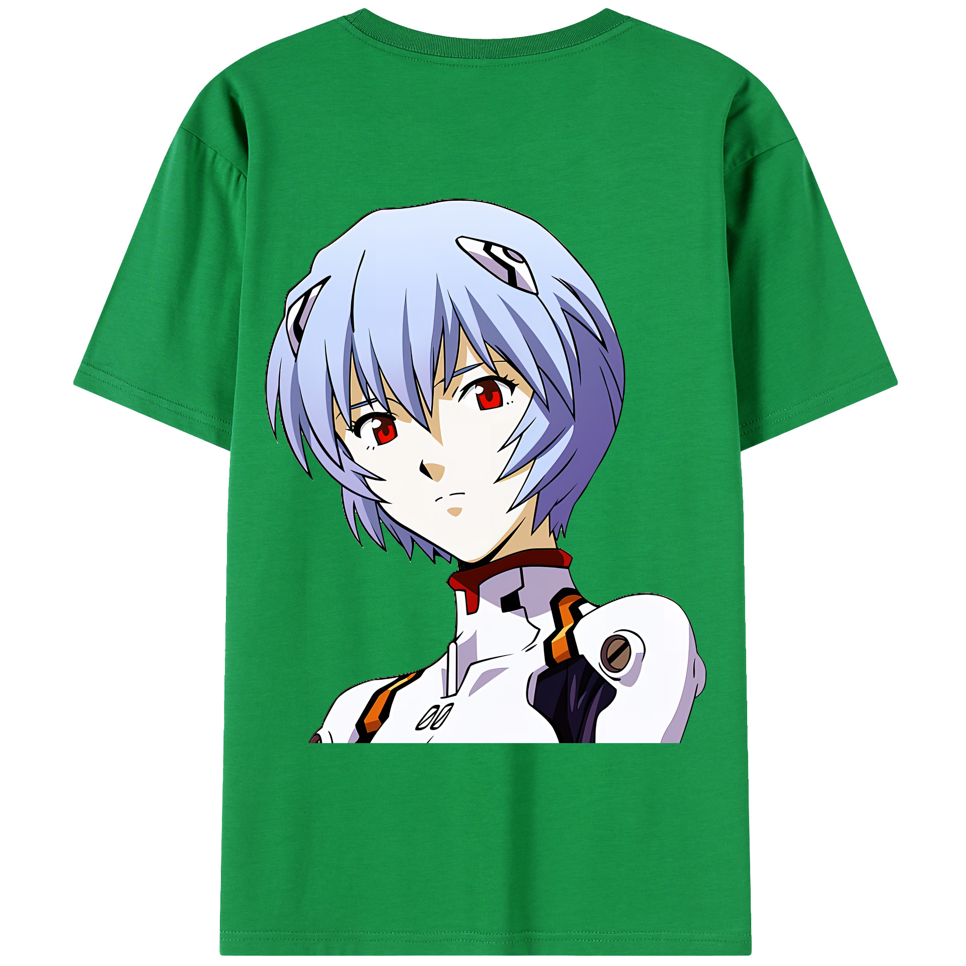 （画像用） EVA 新世紀エヴァンゲリオン 綿100％ メンズ半袖Tシャツ（バックプリント） 通気性
