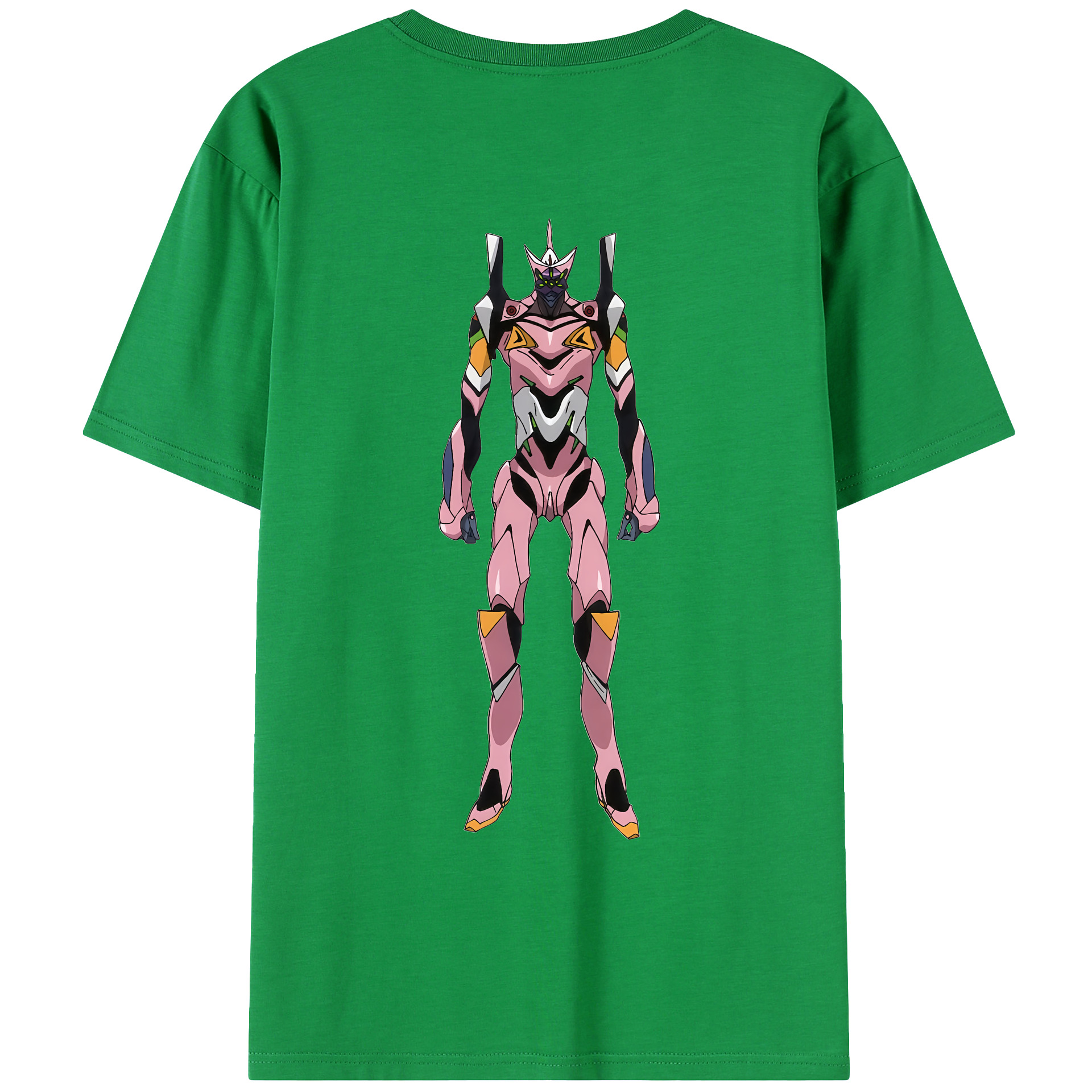 （画像用） EVA 新世紀エヴァンゲリオン 綿100％ メンズ半袖Tシャツ（バックプリント） 通気性