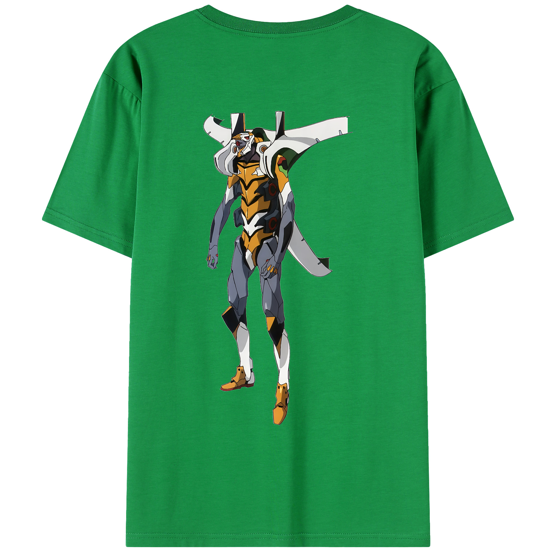 （画像用） EVA 新世紀エヴァンゲリオン 綿100％ メンズ半袖Tシャツ（バックプリント） 通気性